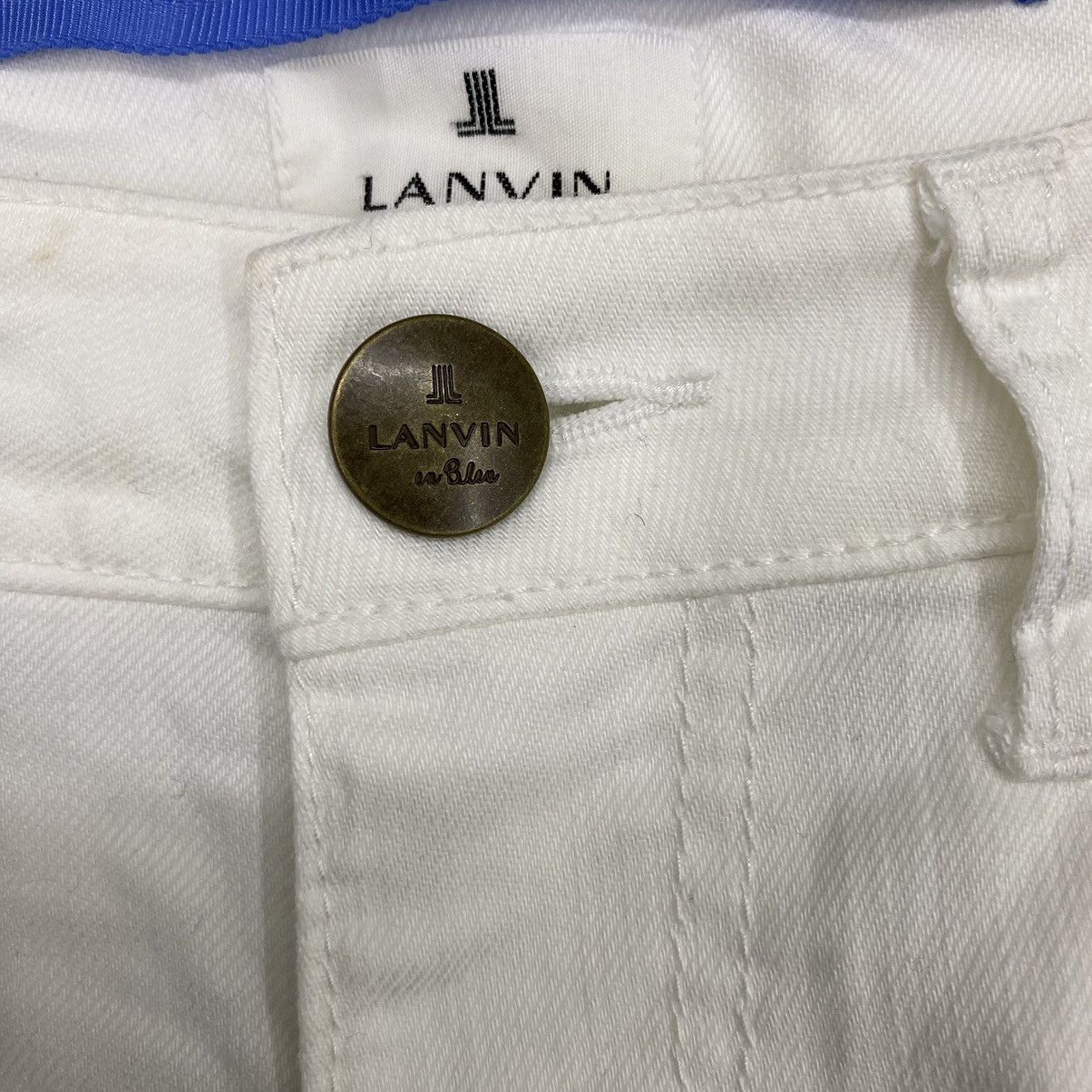 Lanvin × Vintage Lanvin en blue White Jeans Size 26" / US 2 / IT 38 - 6 Thumbnail