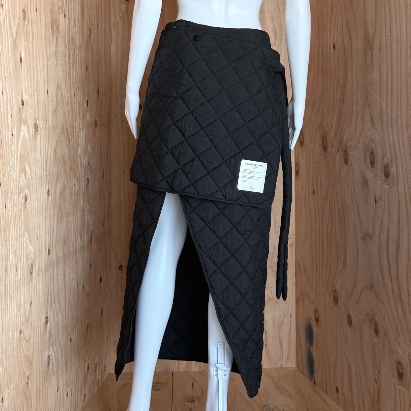 Eckhaus Latta Eckhaus Latta Quilted Wrap Skirt A/W 21, Look 19 Size 26" / US 2 / IT 38 - 1 Thumbnail