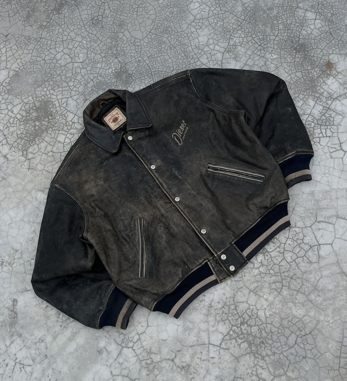 Diesel VTG VARSITY Diesel Colorado 90s leather DISTRESSED jacket Size US M / EU 48-50 / 2 - 5 Thumbnail