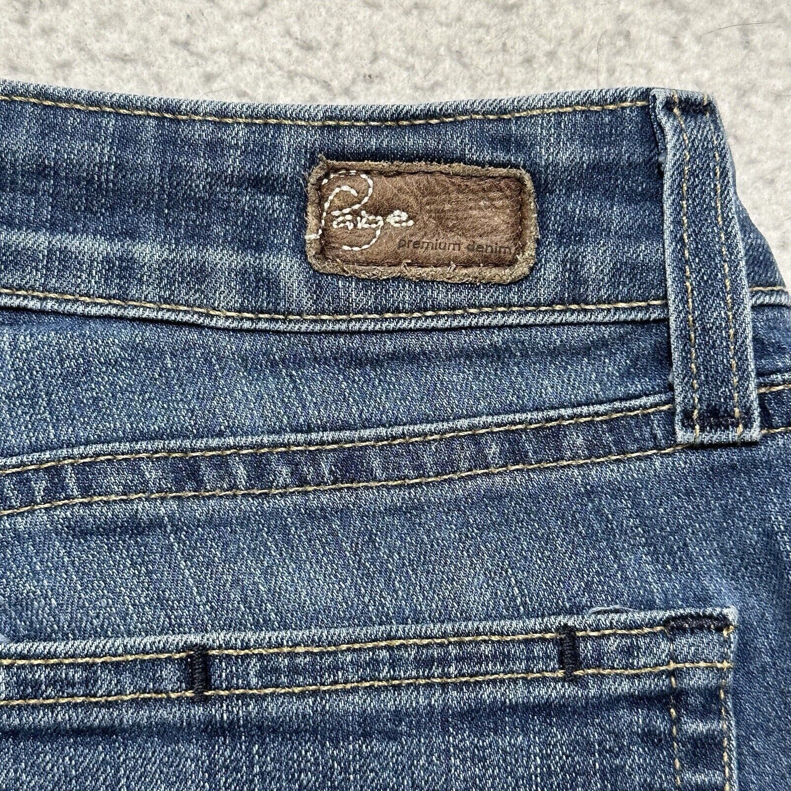 Paige Paige Jeans 27 Blue Low Rise Bootcut Denim Jeans (30x32) Size 30" / US 8 / IT 44 - 8 Thumbnail
