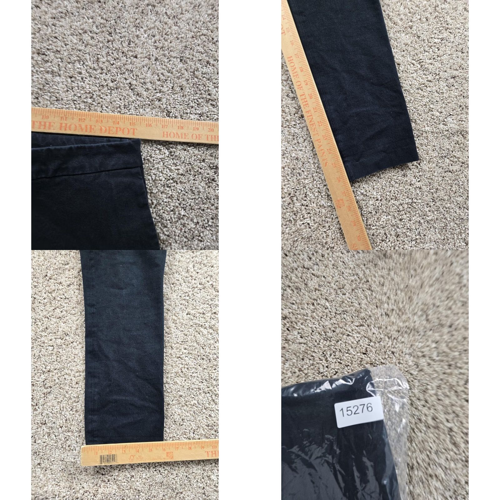 Vintage Sezane Pants Womens 40 Black Slim Fit Side Zip Trousers Ankle Crop High Rise Twill Classic Pockets City Womens Black 40 Slim Tapered Ankle Size 27" / US 4 / IT 40 - 8 Thumbnail