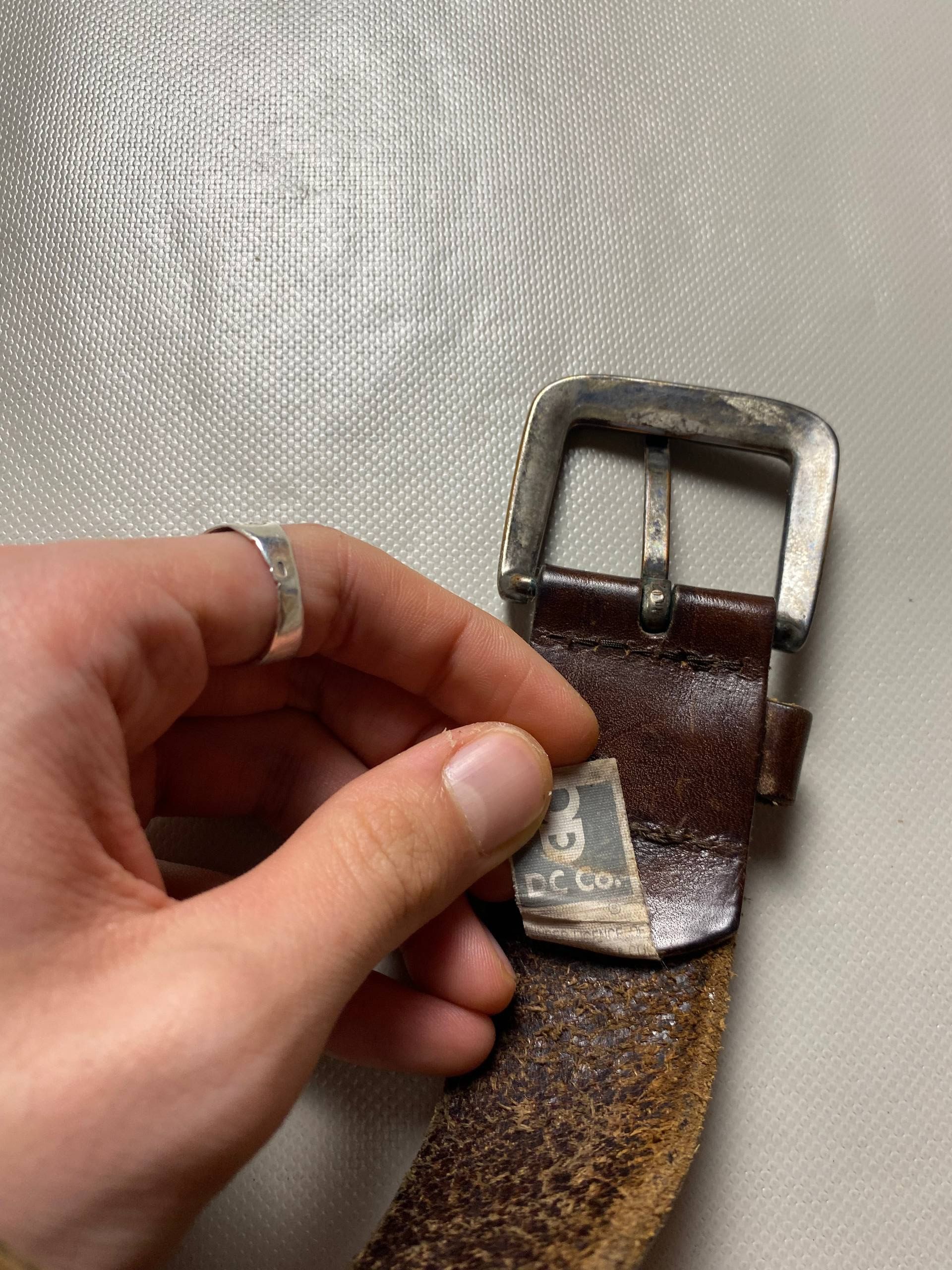 Levi's Levis Vintage 90s Leather Belt Size ONE SIZE - 2 Thumbnail