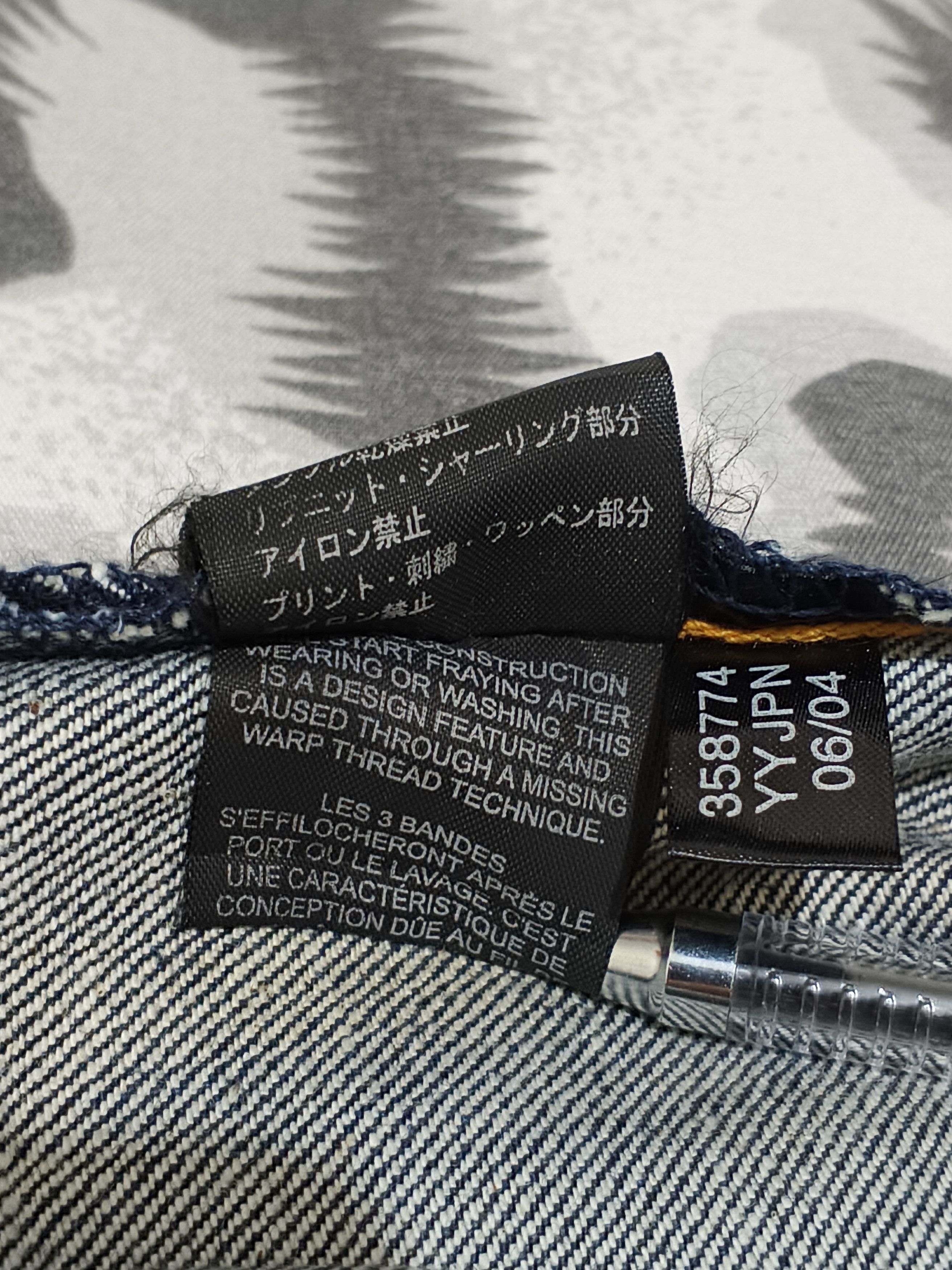 Yohji Yamamoto Yohji Yamamoto x Adidas Y3 SS04 Spotted Horse Striped Denim Size US 32 / EU 48 - 12 Thumbnail