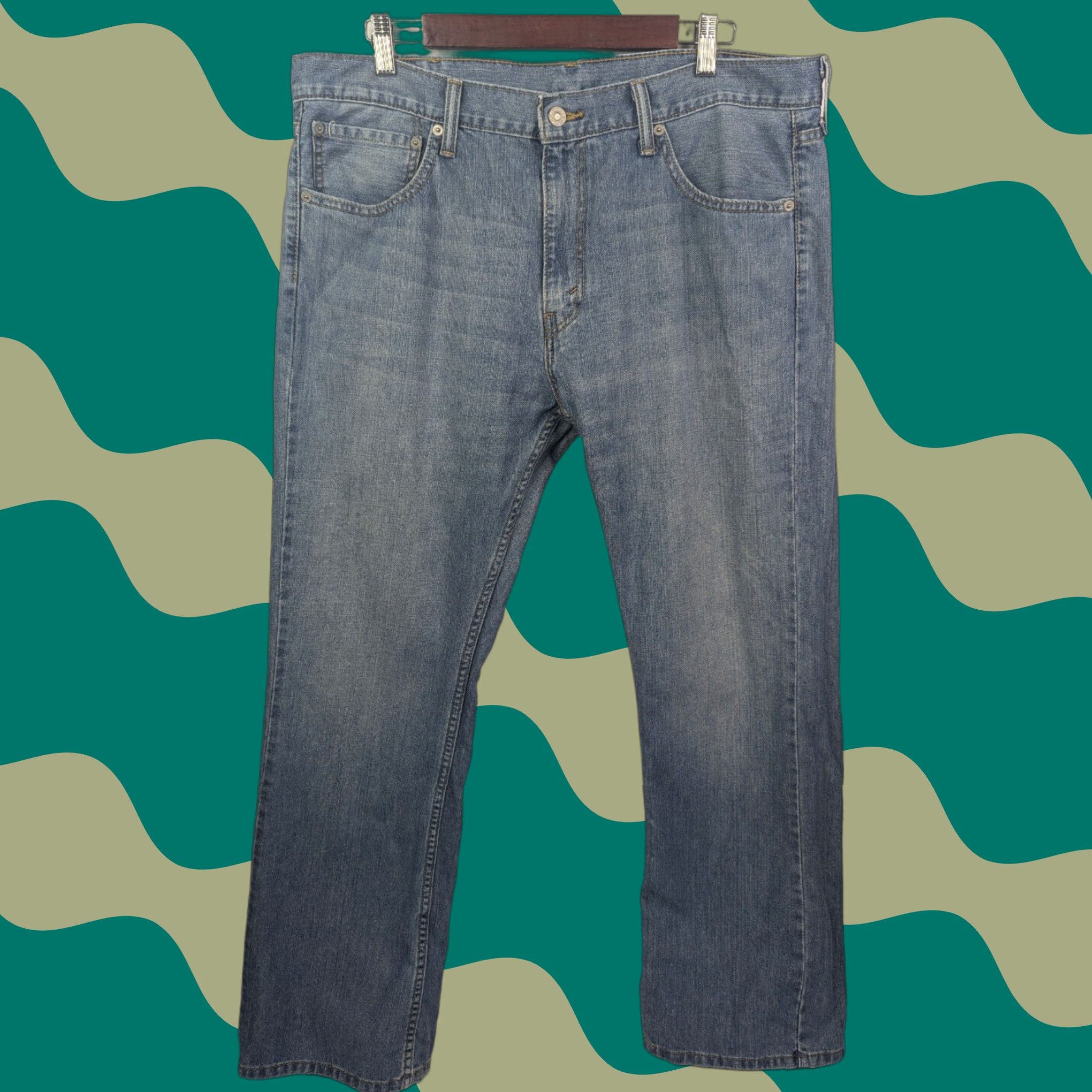 Levi's Levi's 527 Jeans Mens Denim Boot Cut 527 Series 5-Pocket Design Distressed Blue 38x30 Casual Vintage Not N/A Size US 38 / EU 54 - 1 Thumbnail