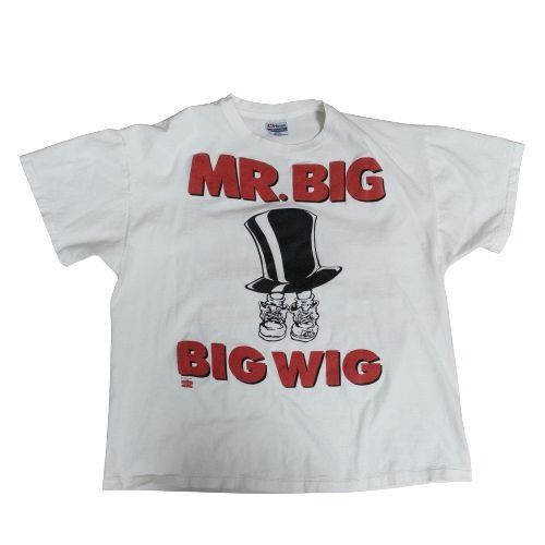 Hanes Vintage Mr. Big Big Wig White T-Shirt - Size 2XL Size US XXL / EU 58 / 5 - 1 Thumbnail
