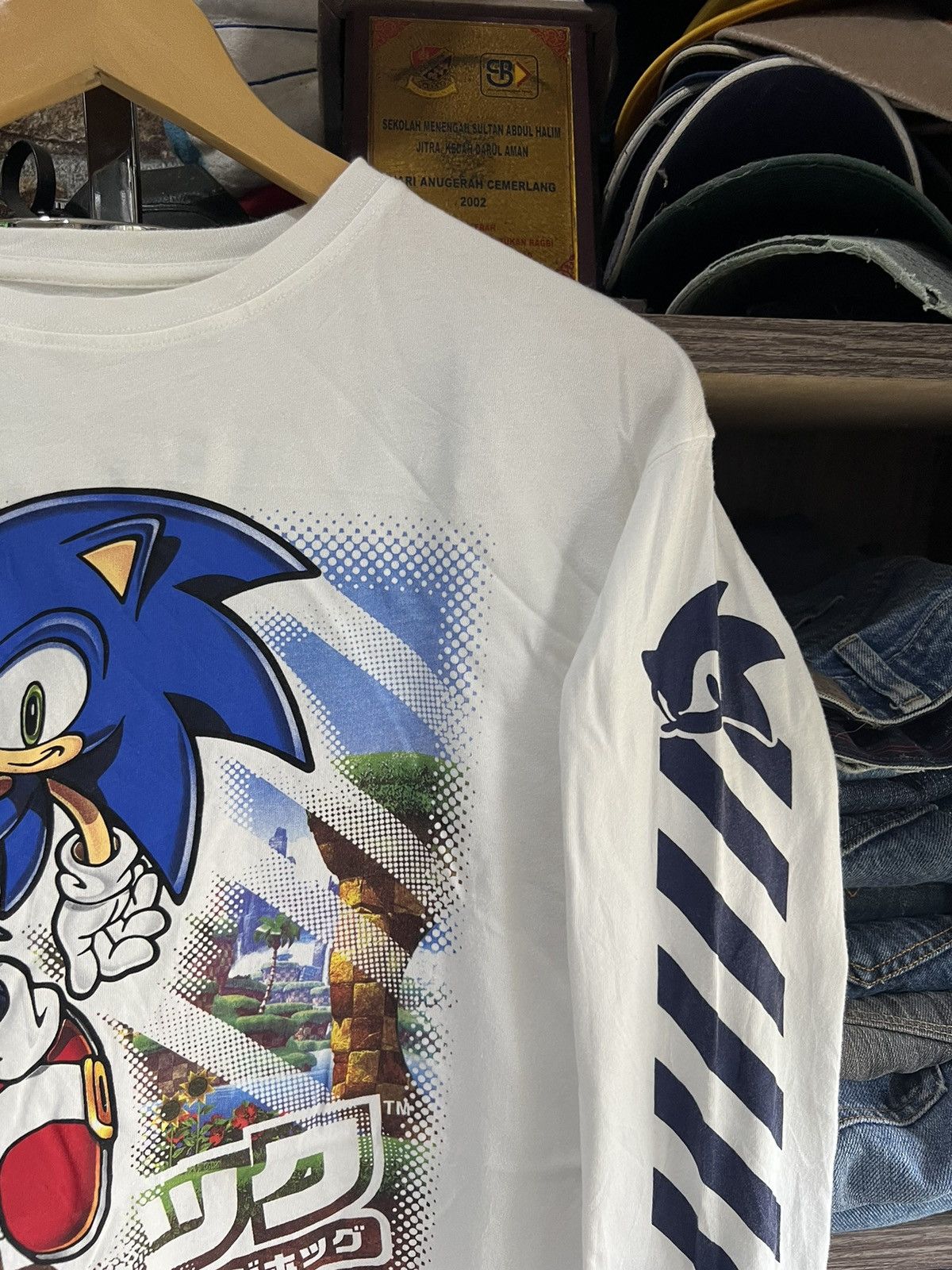 Cartoon Network 🔥Sonic The Hedgehog Long Sleeves Size US S / EU 44-46 / 1 - 4 Thumbnail