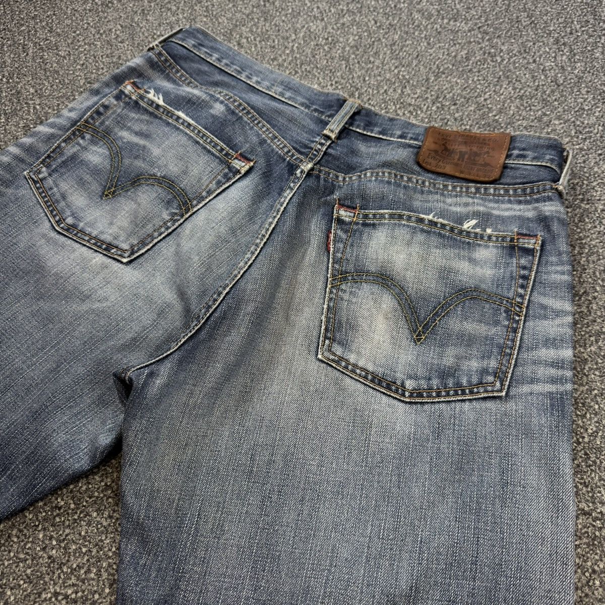Engineered Garments × Levi's Archives ‼️ Baggy Vintage y2k Levis 703 Aging Faded Denim W33 Size US 33 - 8 Thumbnail