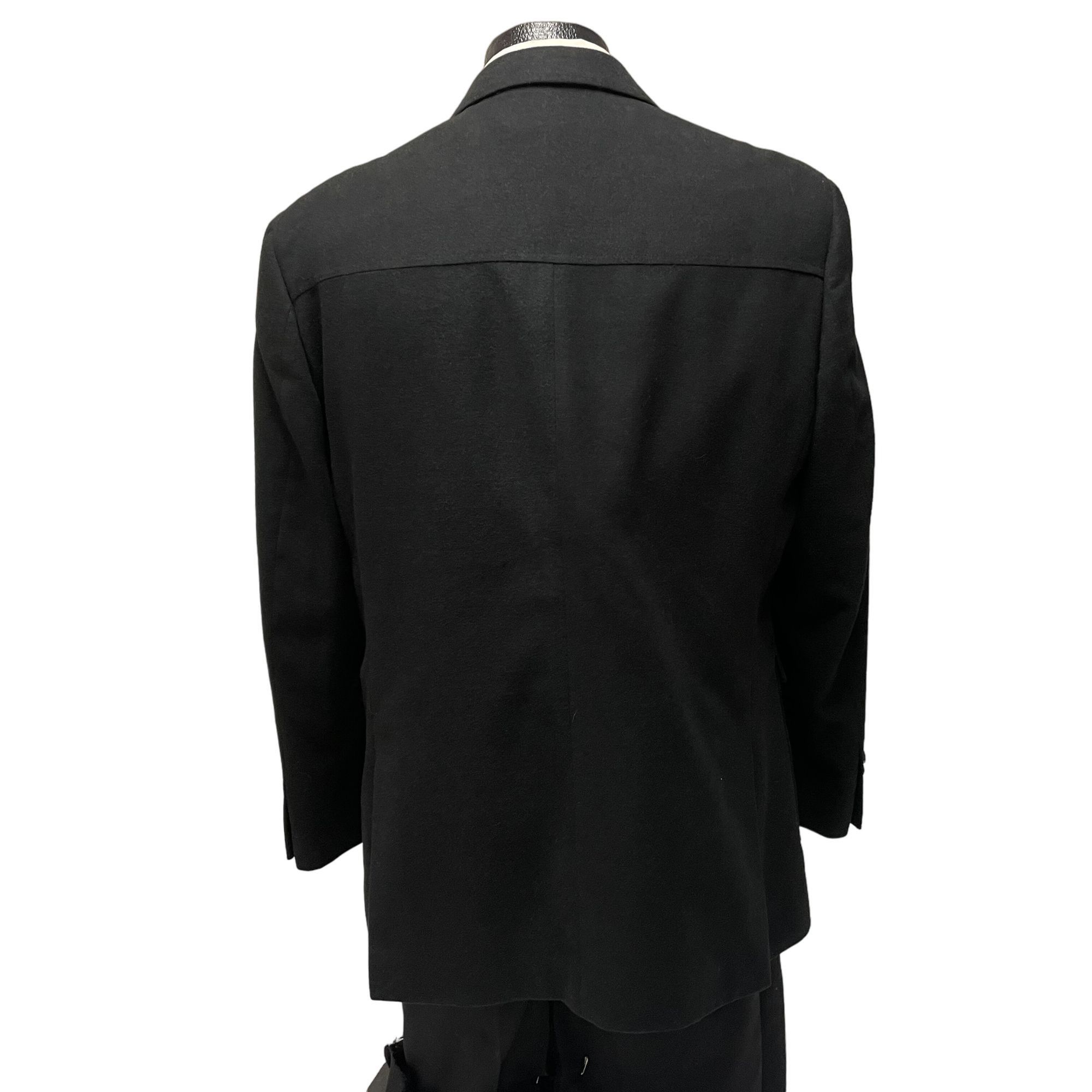 Other Liena Uomo Black SAFARI STYLE Sport Coat MODERN Jacket Size 42R - 3 Thumbnail