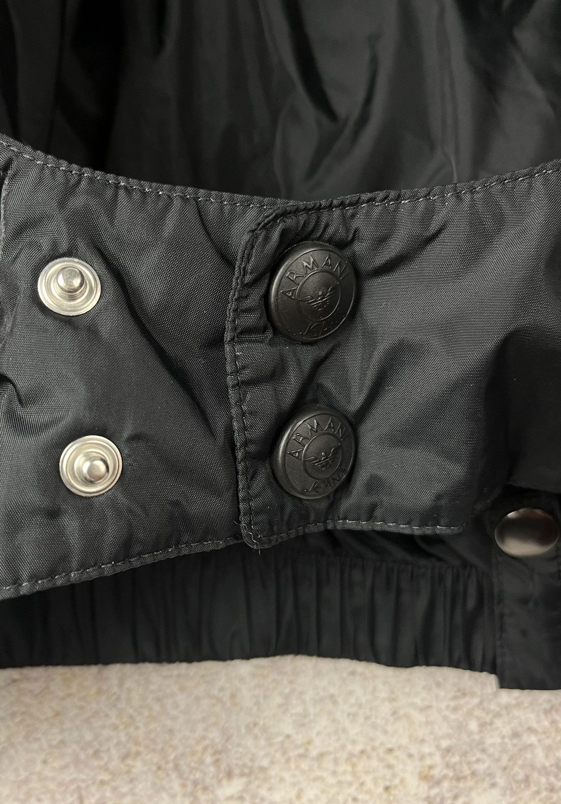 Armani Giorgio Armani Vintage 90s Full Black Down Jacket Puffer Size US XL / EU 56 / 4 - 20 Thumbnail