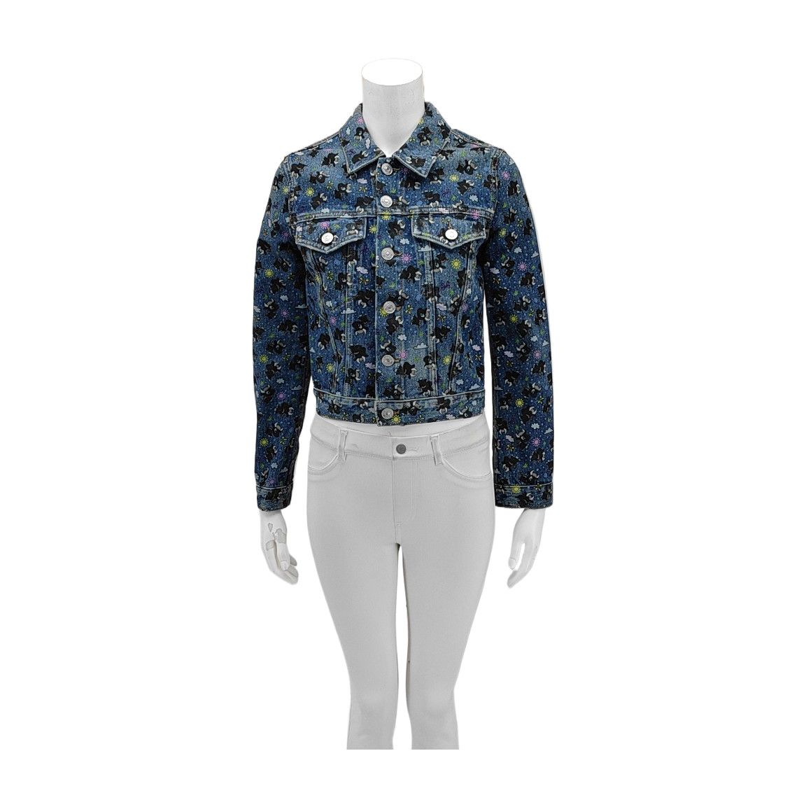 Balenciaga Balenciaga Cartoon Print Denim Jacket Size 34 Size XS / US 0-2 / IT 36-38 - 1 Thumbnail