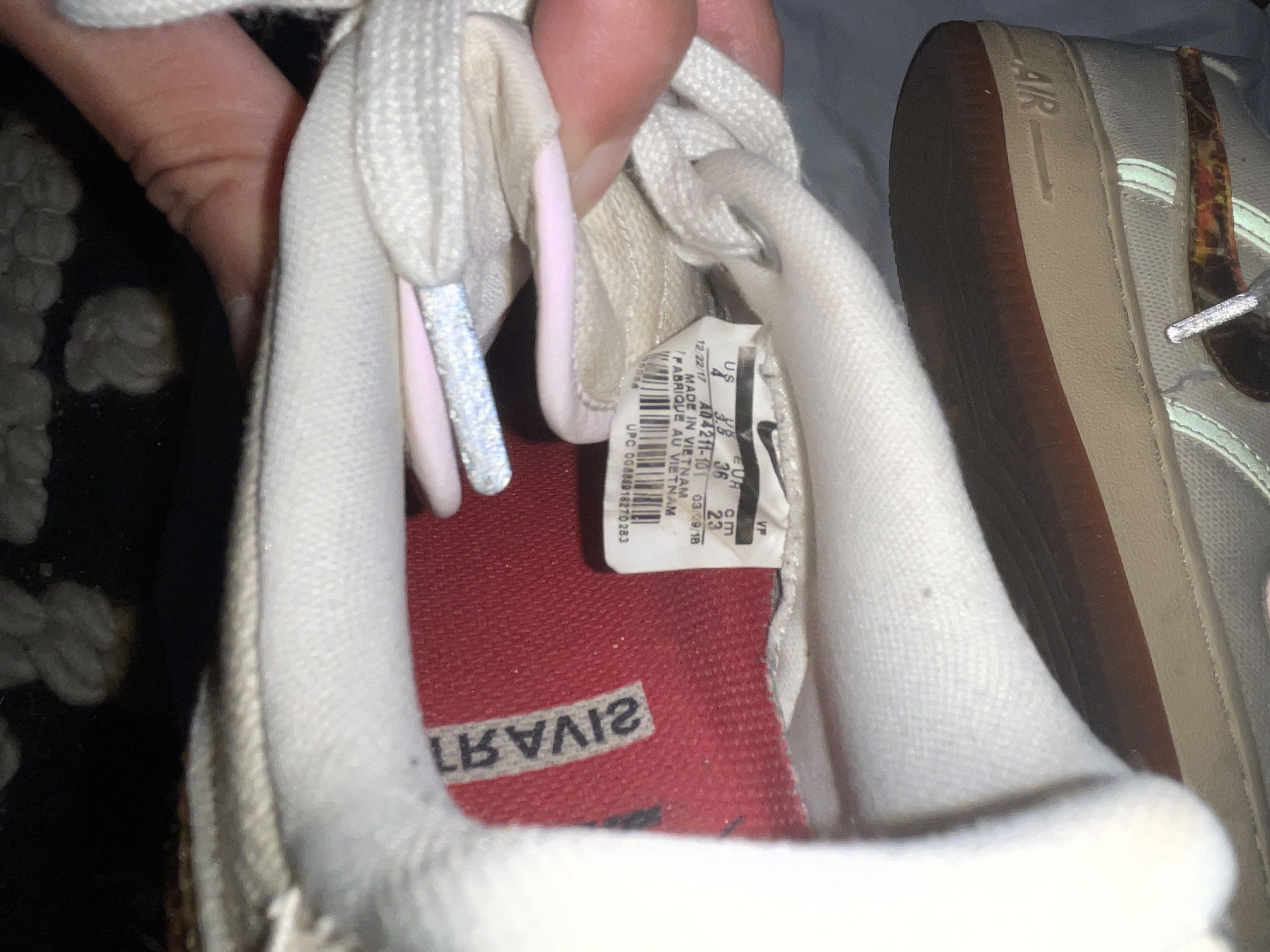 Nike × Travis Scott Travis Scott Air Force 1 Size US 5 / IT 35 - 4 Thumbnail