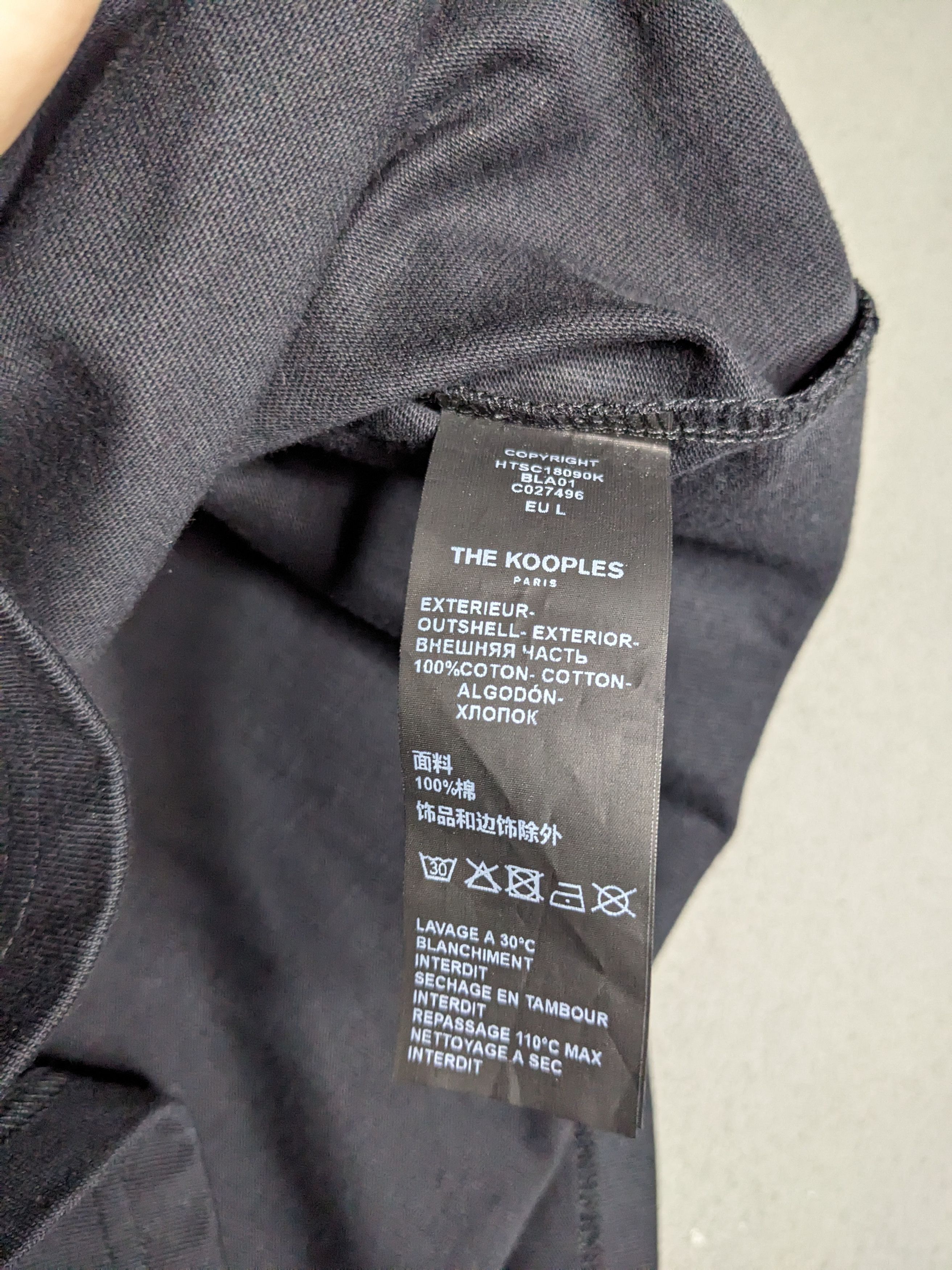 The Kooples The Kooples Paris What Is Shirt Large Graphic Tee Black NWOT Size US L / EU 52-54 / 3 - 7 Thumbnail