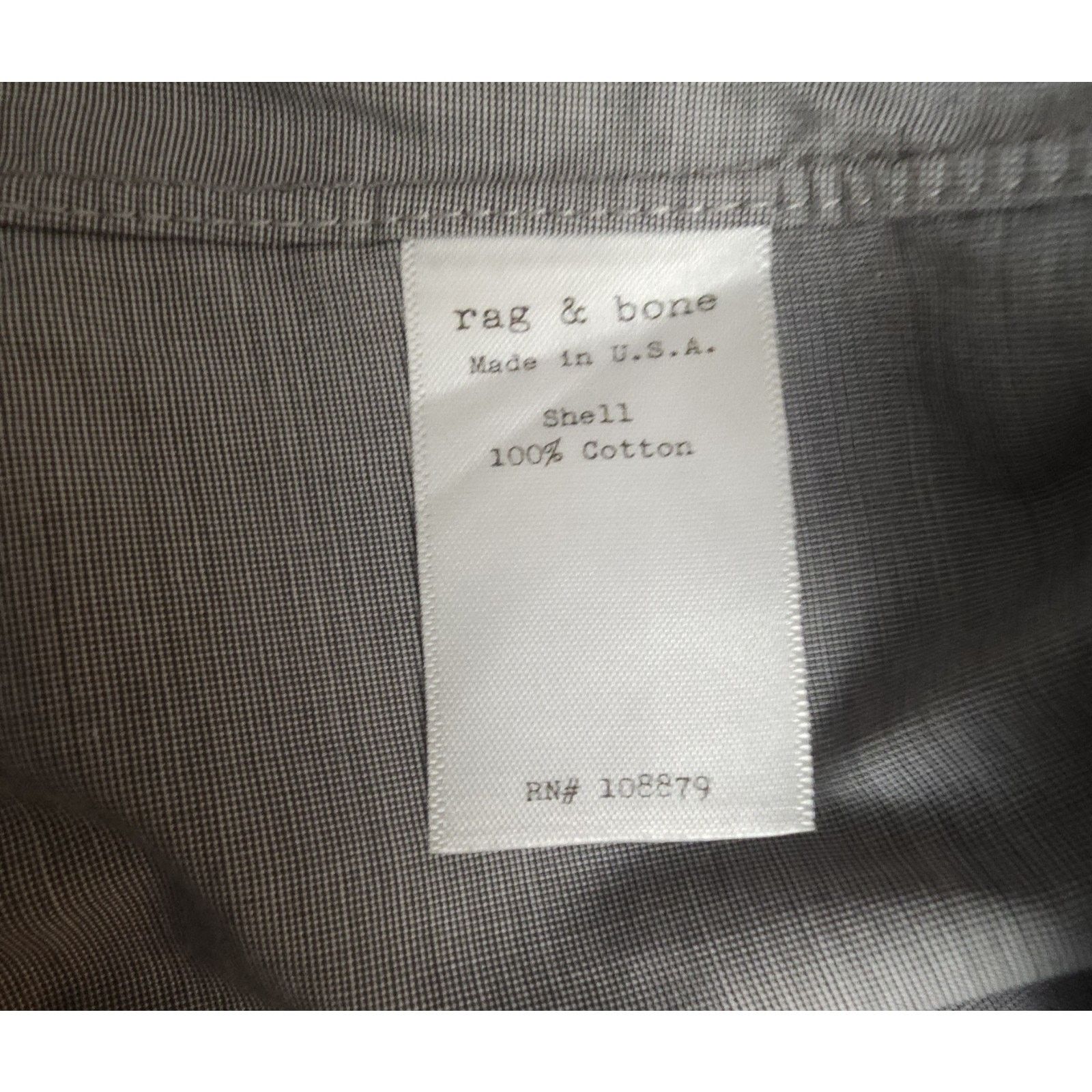 Rag & Bone Rag & Bone NY Button Up Shirt, 15 1/2, Handmade in USA. Size US M / EU 48-50 / 2 - 8 Thumbnail