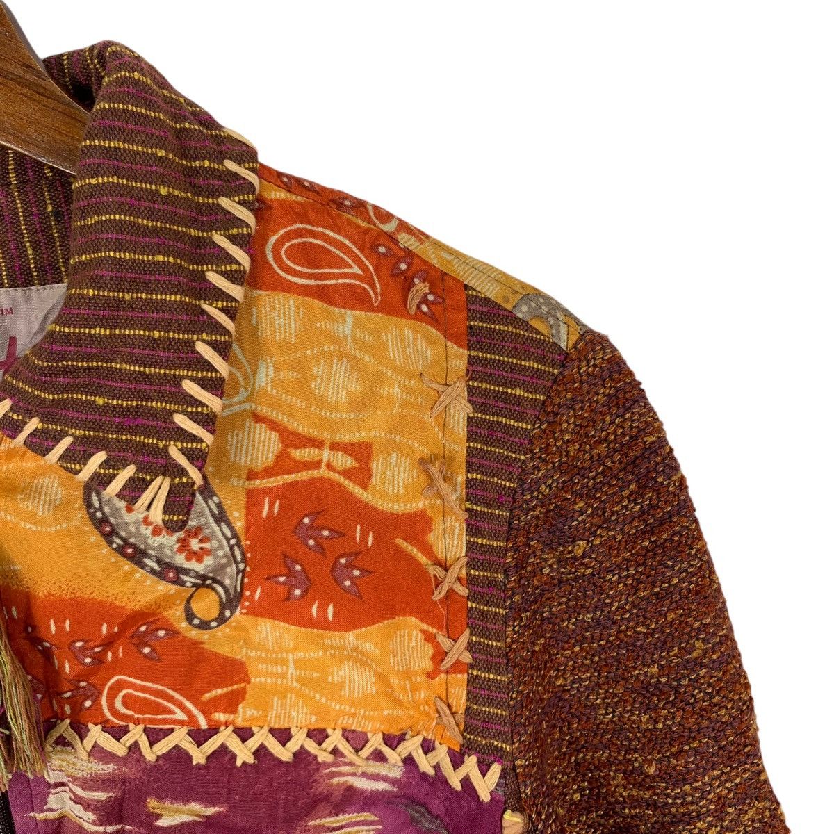 Designer × Native × Vintage VINTAGE SHARON ANTHONY CRYSTAL PATCH WORK JACKET Size M / US 6-8 / IT 42-44 - 5 Thumbnail
