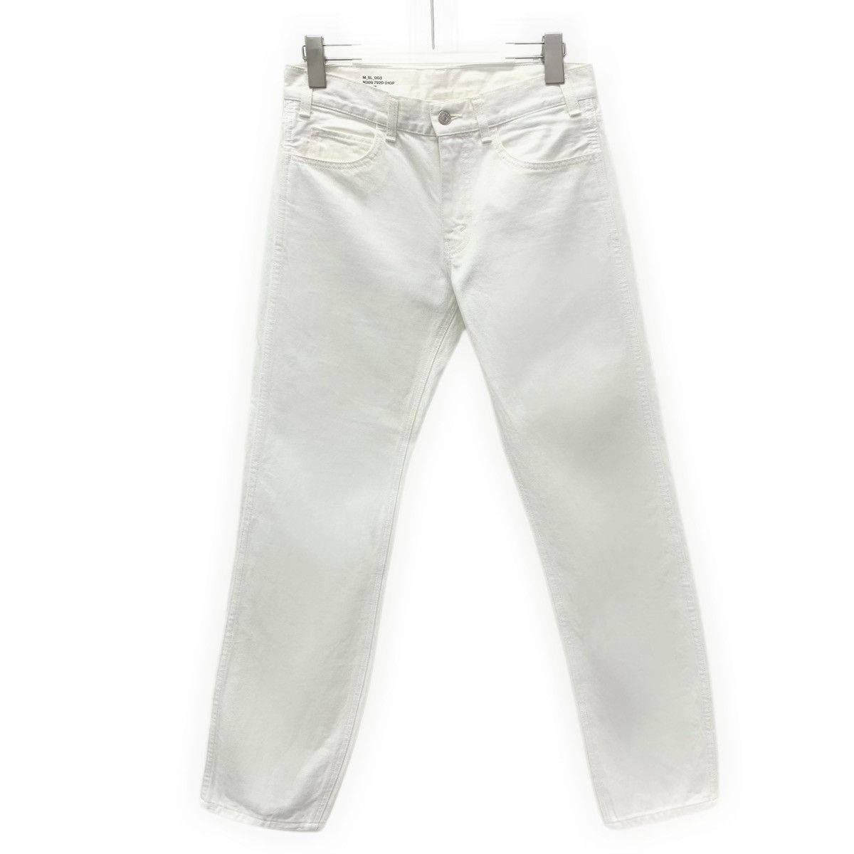 Dior Dior White Cotton Straight Leg Pants K26WX Size 28" / US 6 / IT 42 - 1 Thumbnail