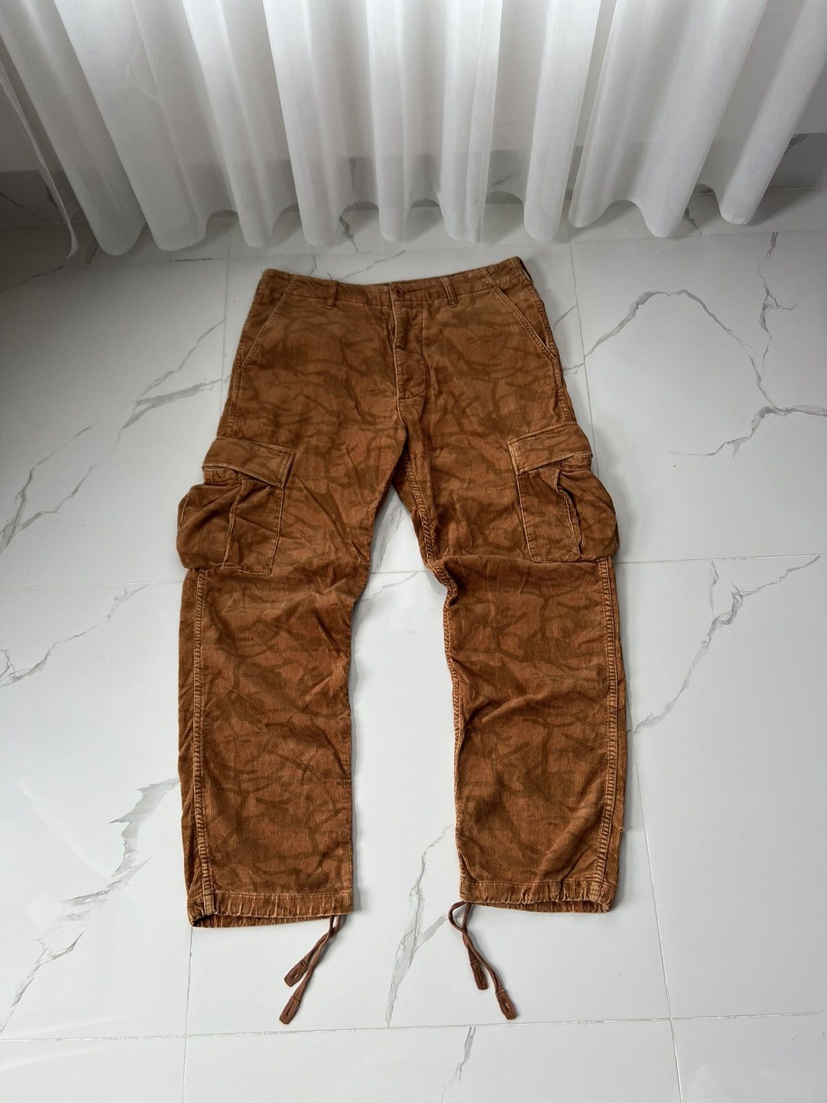 Stussy × Vintage 90's STUSSY CORDUROY RARE MULTIPOCKET CARGO RETRO