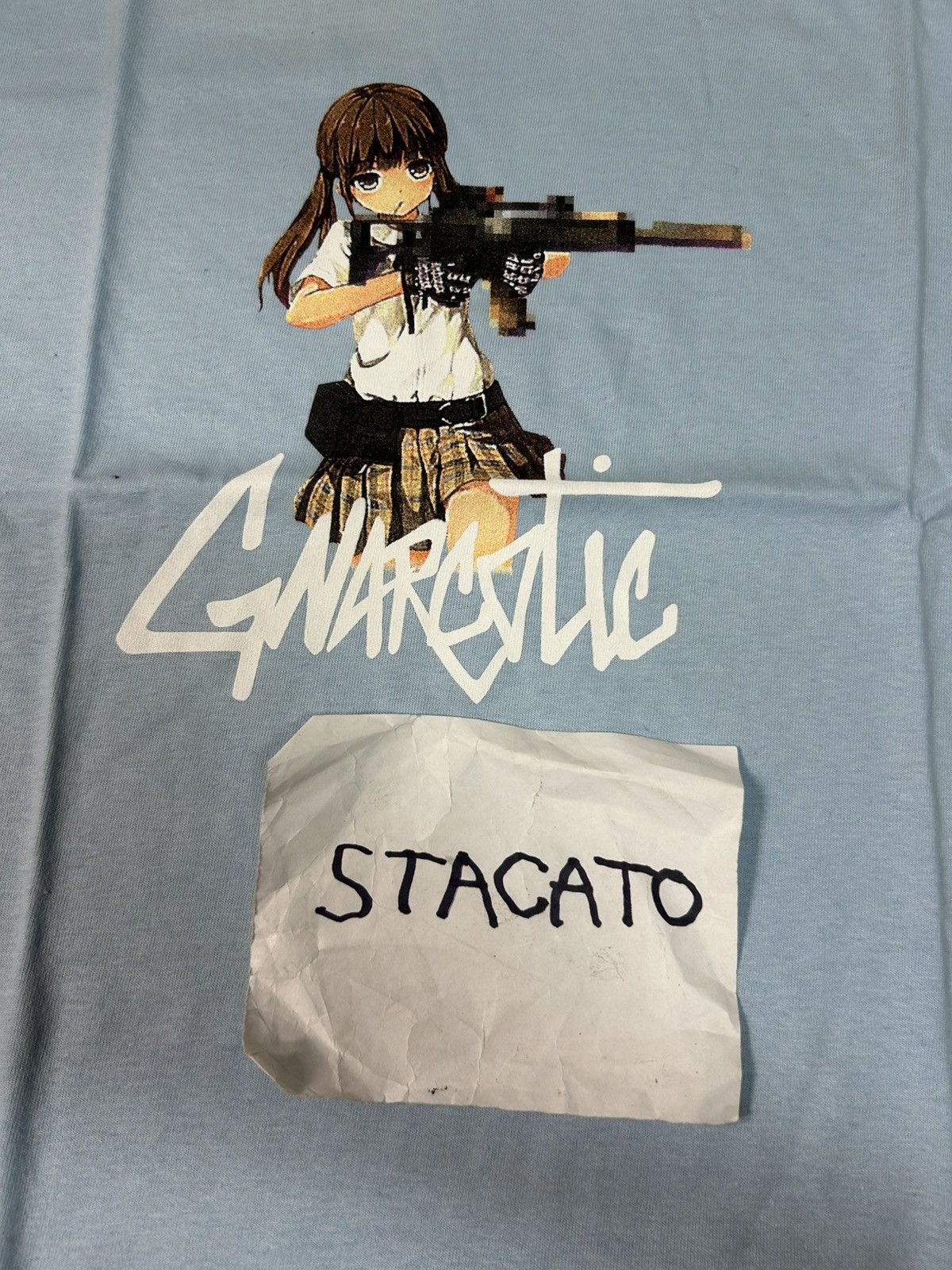 Gnarcotic × Japanese Brand Gnarcotic Anime Tee Sky Blue Size US S / EU 44-46 / 1 - 3 Thumbnail