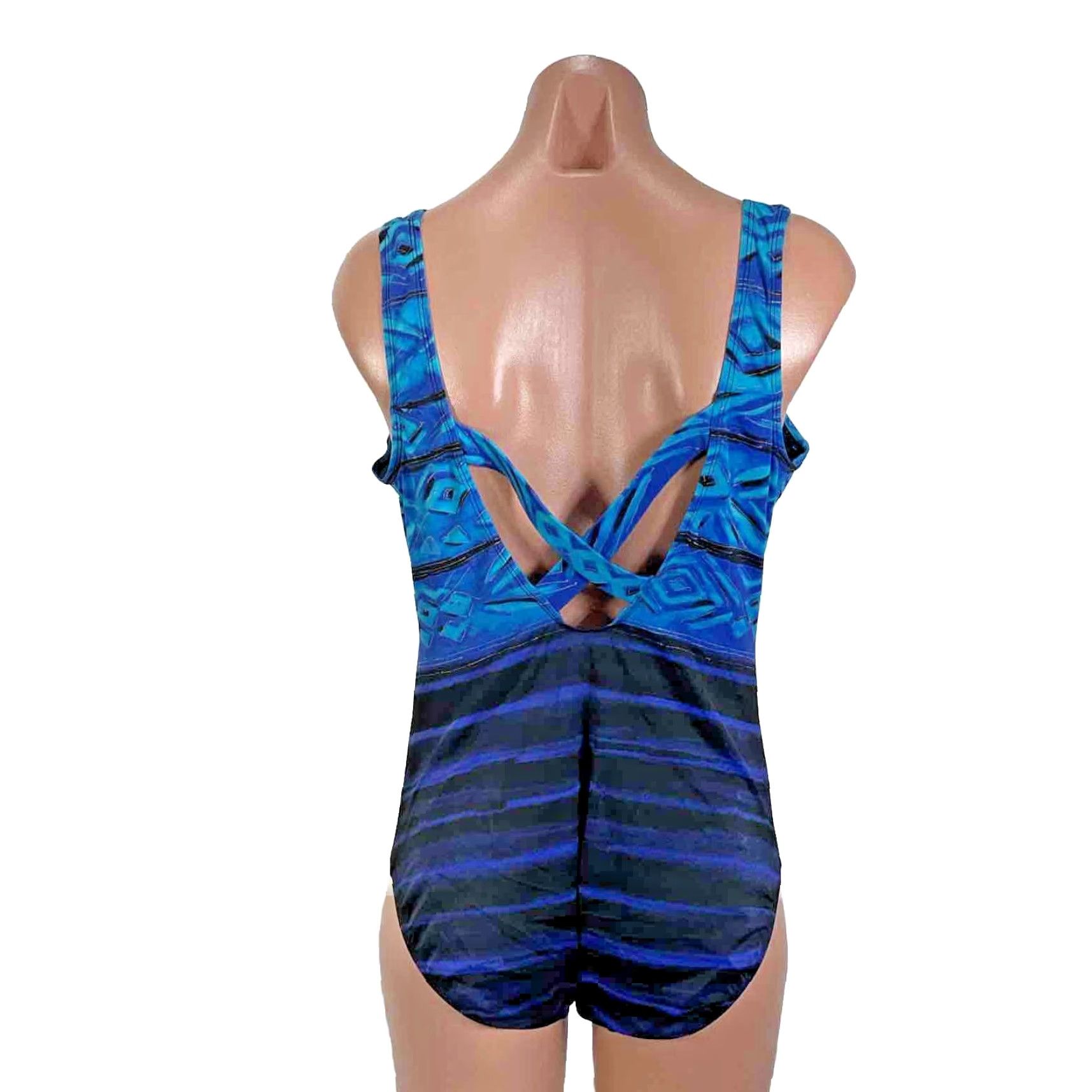 70's/80's Deadstock Navy Skirted Swimsuit by Robby Len main image 0