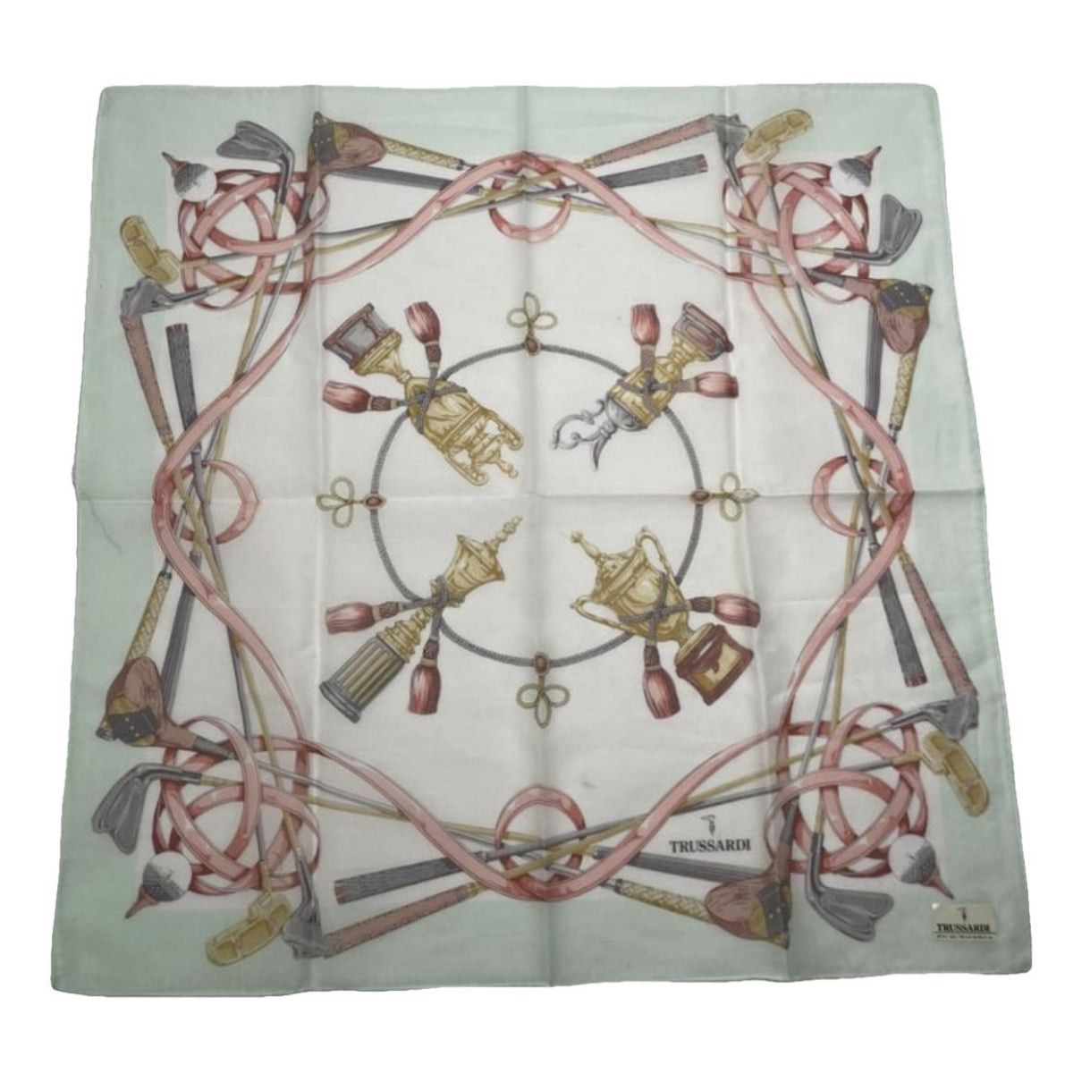 Trussardi Multicolour Silk Scarf Size ONE SIZE - 1 Thumbnail