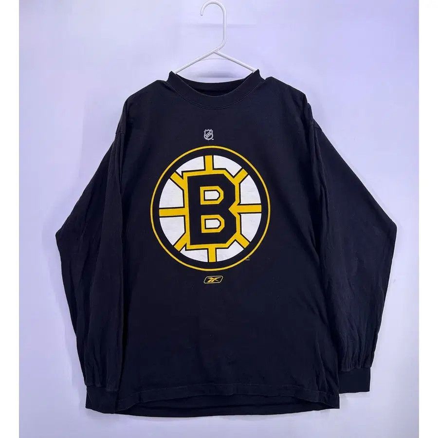 Reebok Boston Bruins Vintage Logo Long Sleeve T-Shirt L (Reebok) Size US L / EU 52-54 / 3 - 1 Thumbnail