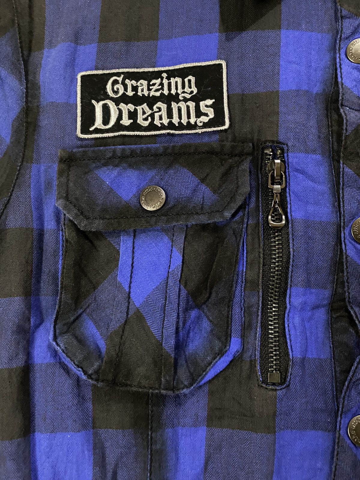 Japanese Brand Y2K In The Attic Poem Punk Style Plaid Shirt Size US L / EU 52-54 / 3 - 5 Thumbnail
