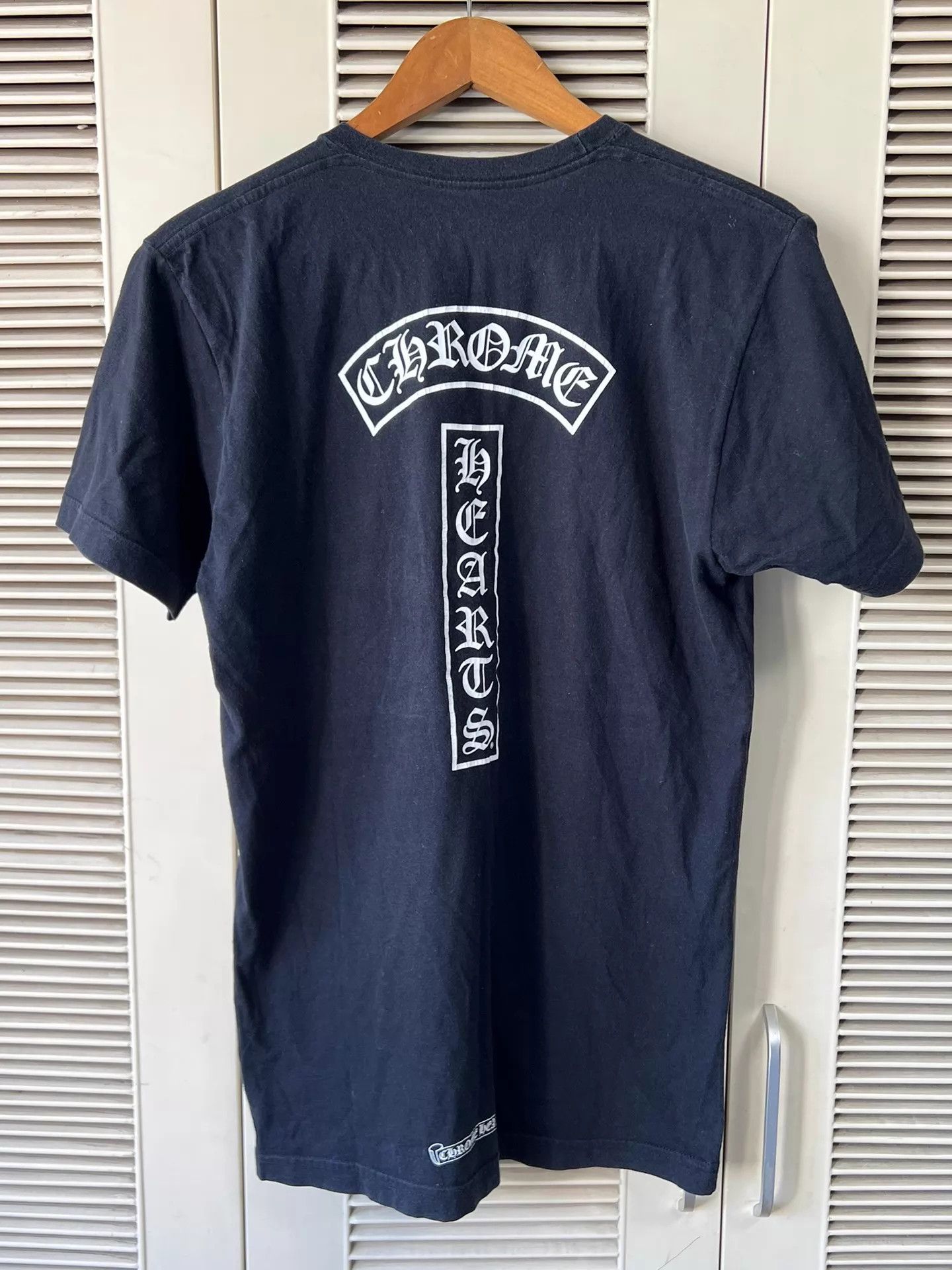 Chrome Hearts Chrome Hearts Black M Short T Pkt/Back Logo/Cuff Print Size US M / EU 48-50 / 2 - 2 Thumbnail