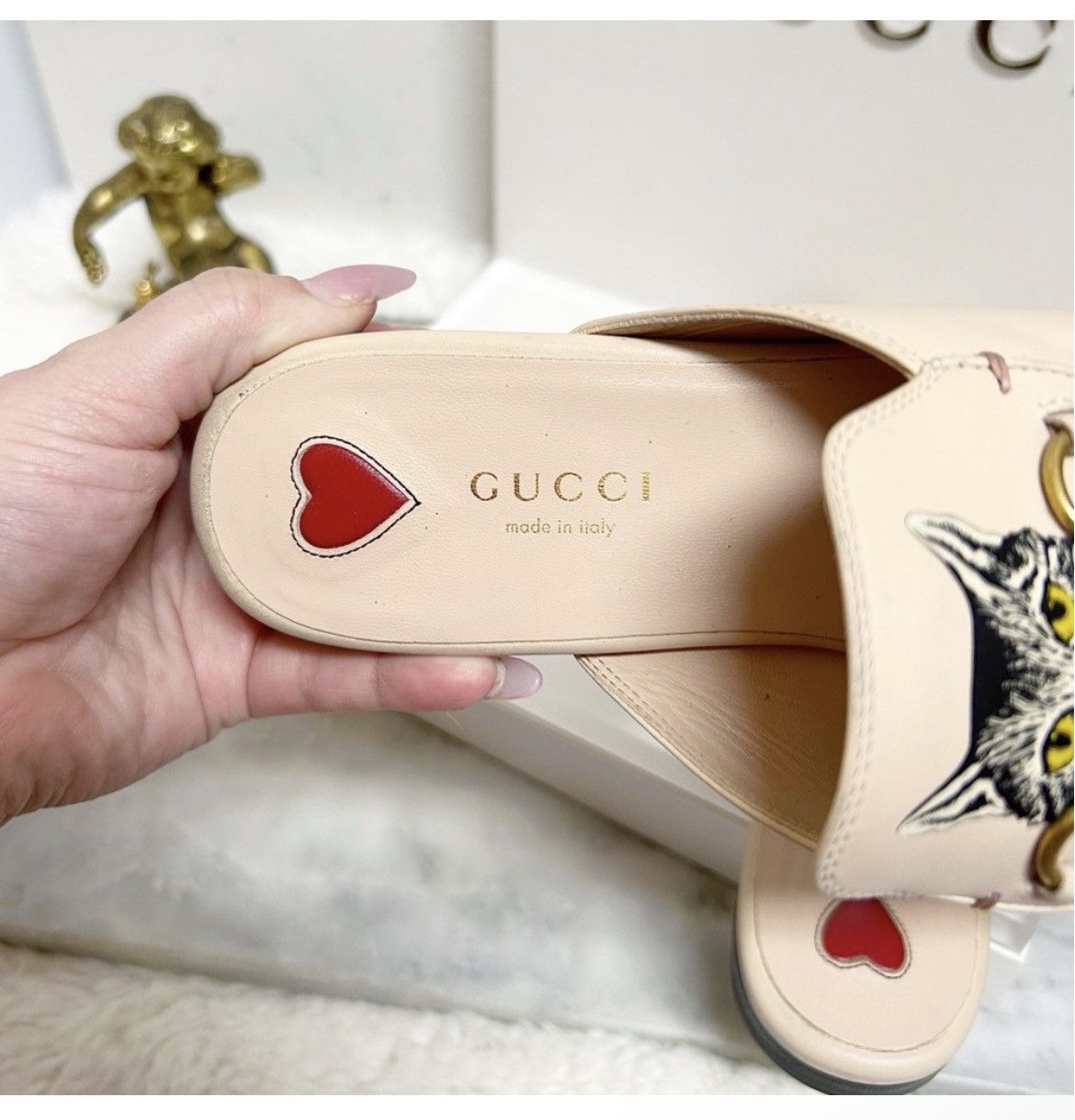 Gucci Authentic Gucci Cat Horsebit Leather Princeton Mules Size US 7 / IT 37 - 9 Thumbnail