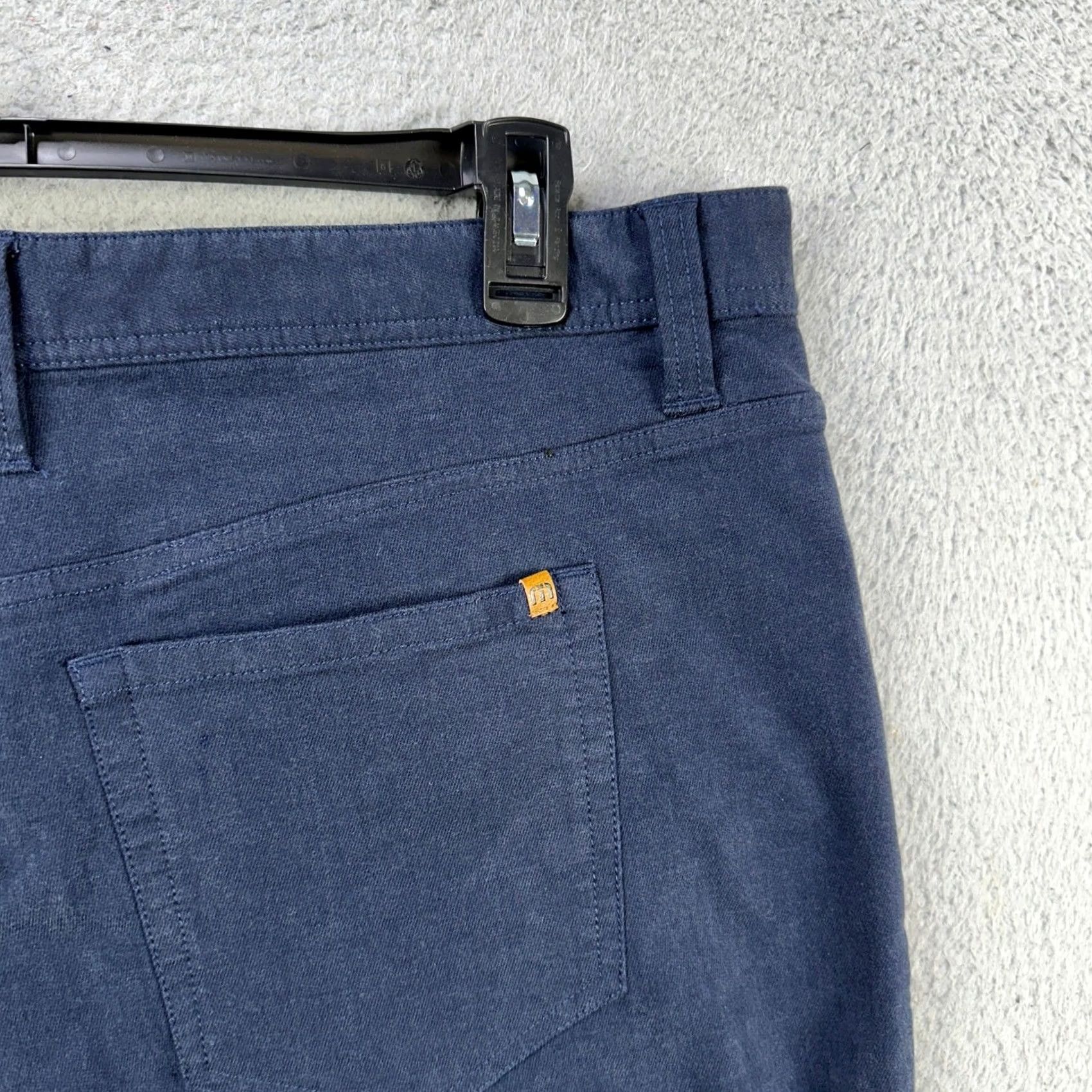 TravisMathew Travis Mathew Fleece Lined Pants Mens 40 Navy Blue Flat Front Stretch 5 Pocket Size US 40 / EU 56 - 6 Thumbnail
