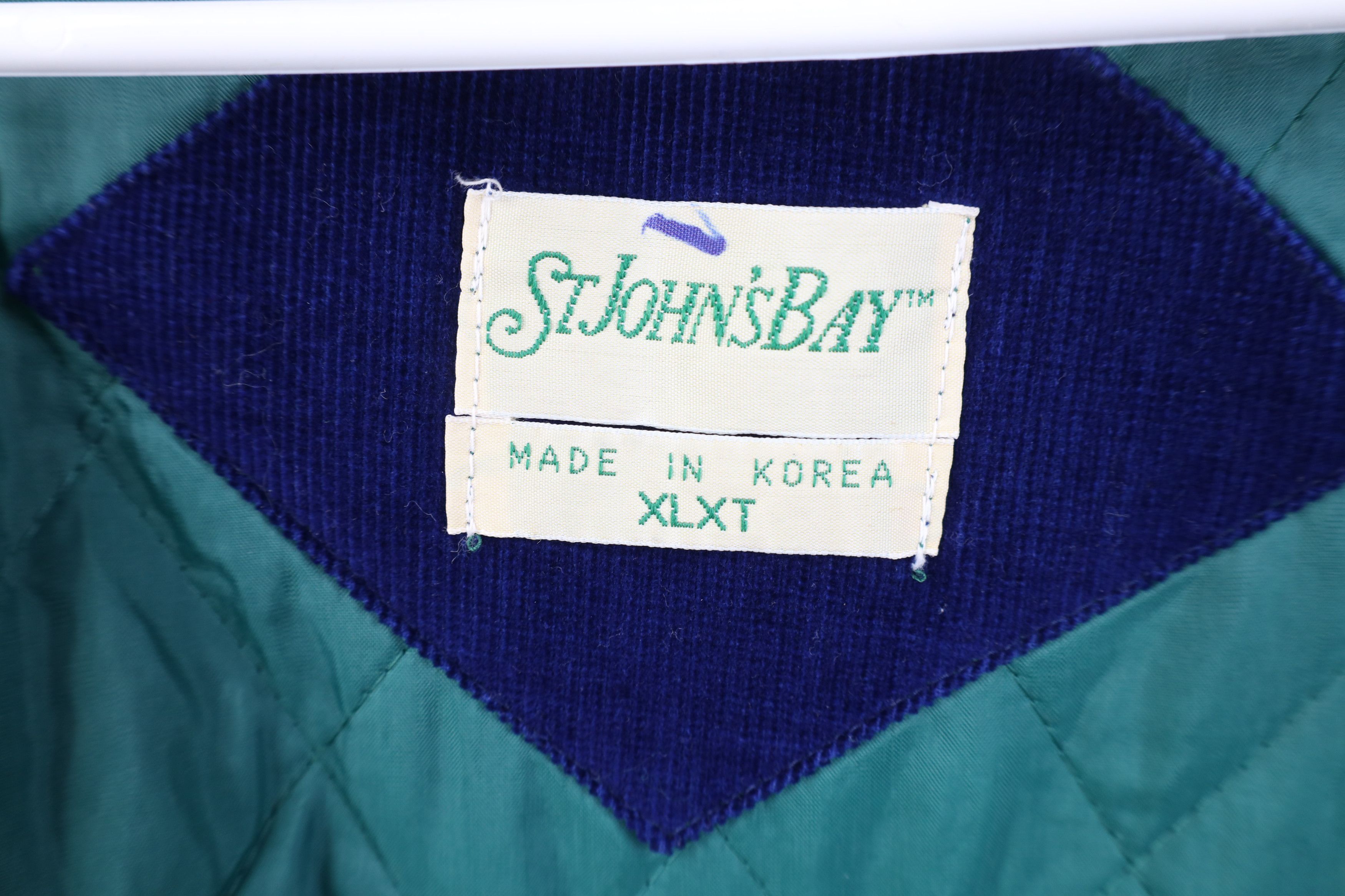 Vintage Vintage 90s Streetwear Quilted Corduroy Vest Jacket Blue Size US XL / EU 56 / 4 - 11 Thumbnail