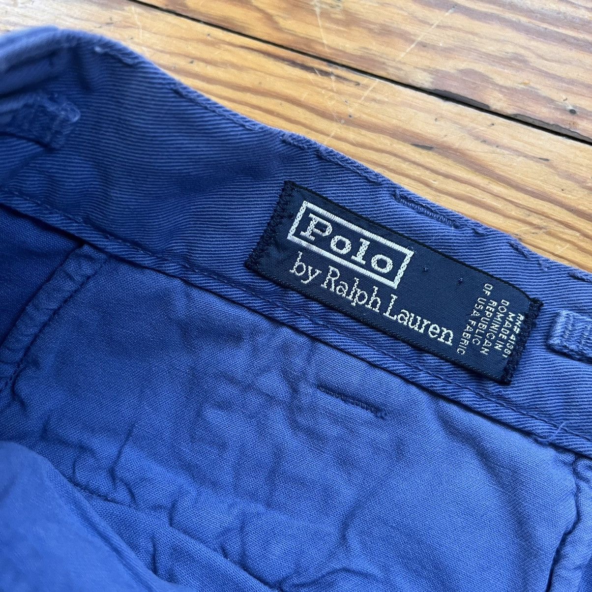 Polo Ralph Lauren Vintage Polo Ralph Lauren Blue Cargo Military Pants size 33 Size US 33 - 2 Thumbnail