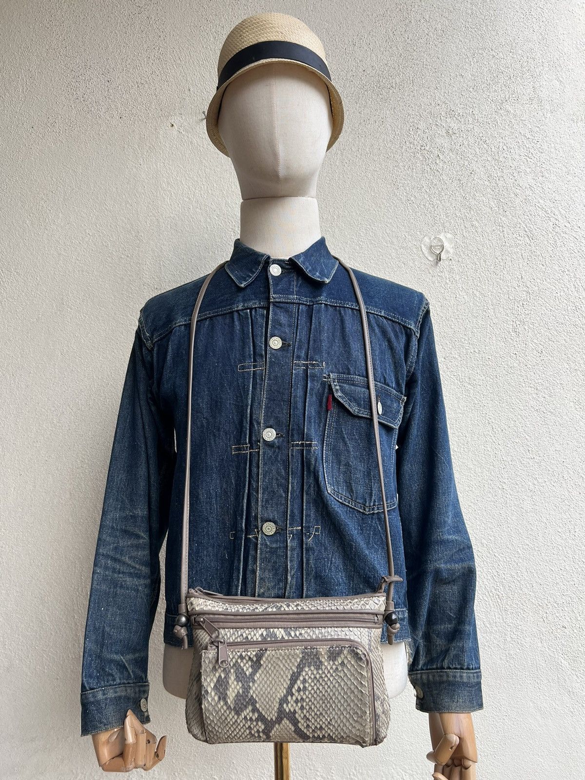 Leather Vintage Arukan Japan Python Snakeskin Leather Bag Mini Size ONE SIZE - 20 Thumbnail