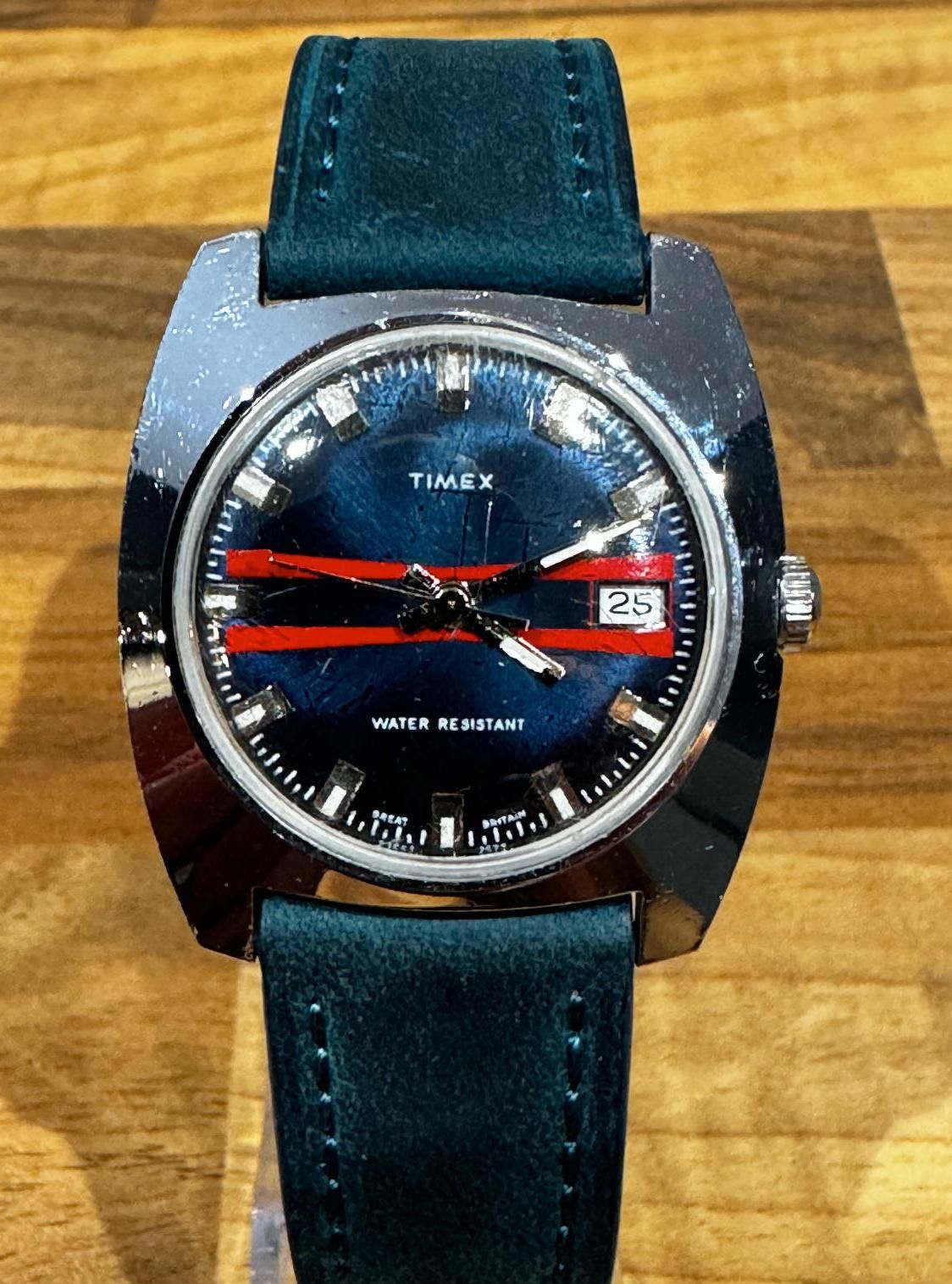 Timex Timex Sprite Calendar 23653 [1973] Watch With Leather Strap Size ONE SIZE - 3 Thumbnail