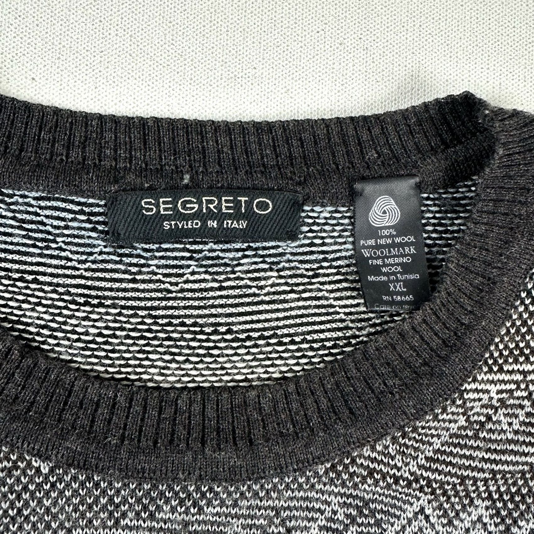 Coogi Segreto Sweater Merino Wool Men’s 2XL Knit Gray Crewneck Coogi Style Preppy Shirt Size US XXL / EU 58 / 5 - 6 Thumbnail