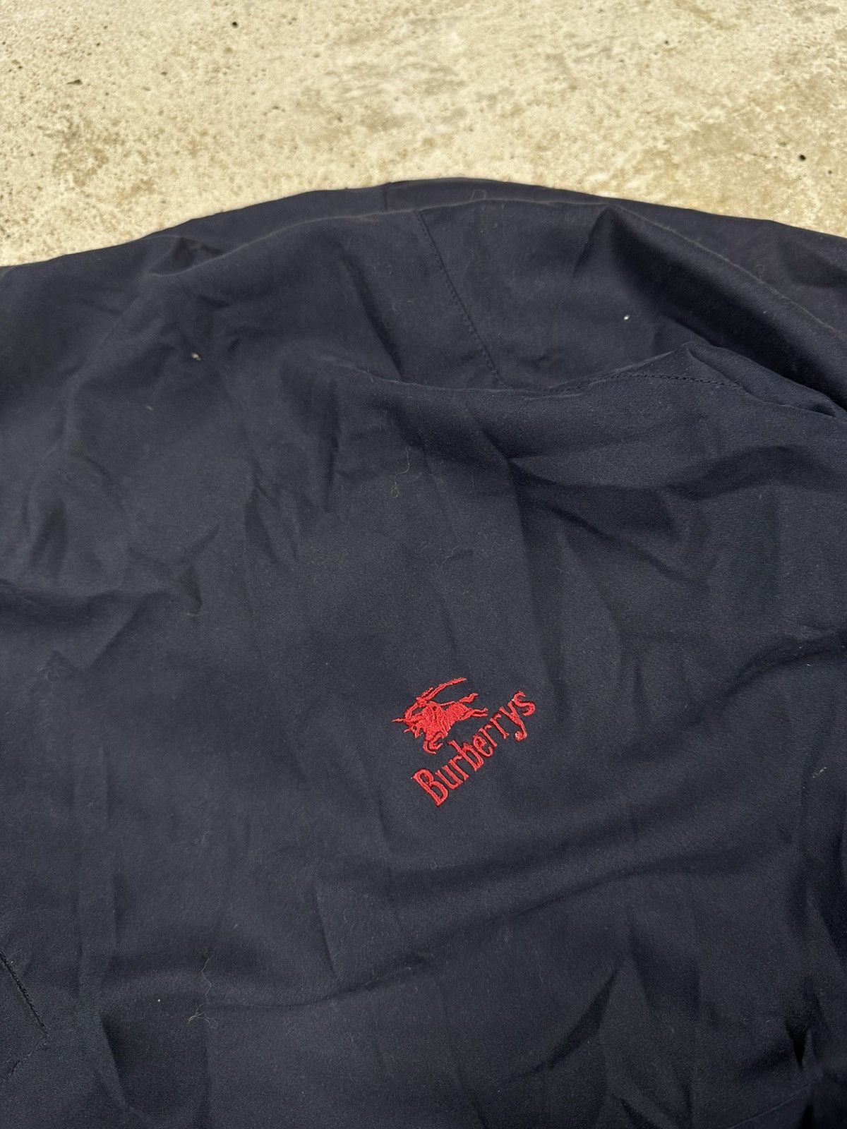 Burberry Vintage 90s Burberry’s Navy Track Jacket Half Button Logo Size US XL / EU 56 / 4 - 7 Thumbnail