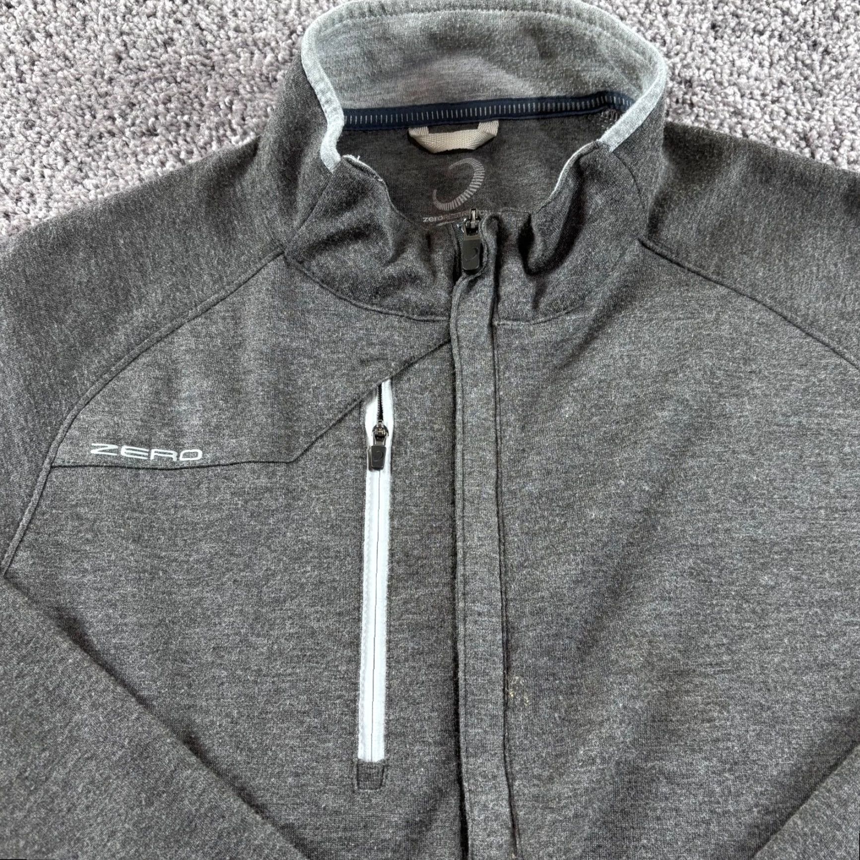 Vintage **Zero Restriction Golf Jacket Mens L Gray Performance** User: Zero Restriction Golf Jacket Mens L Gray Performance Size US L / EU 52-54 / 3 - 2 Thumbnail