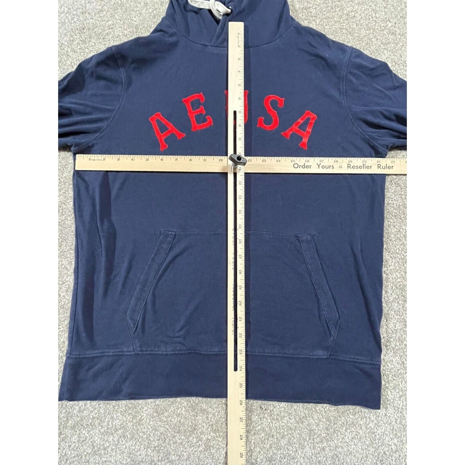 American Eagle Outfitters American Eagle Hoodie Mens M Flex Cotton Blend Jersey Blue Size US M / EU 48-50 / 2 - 3 Thumbnail