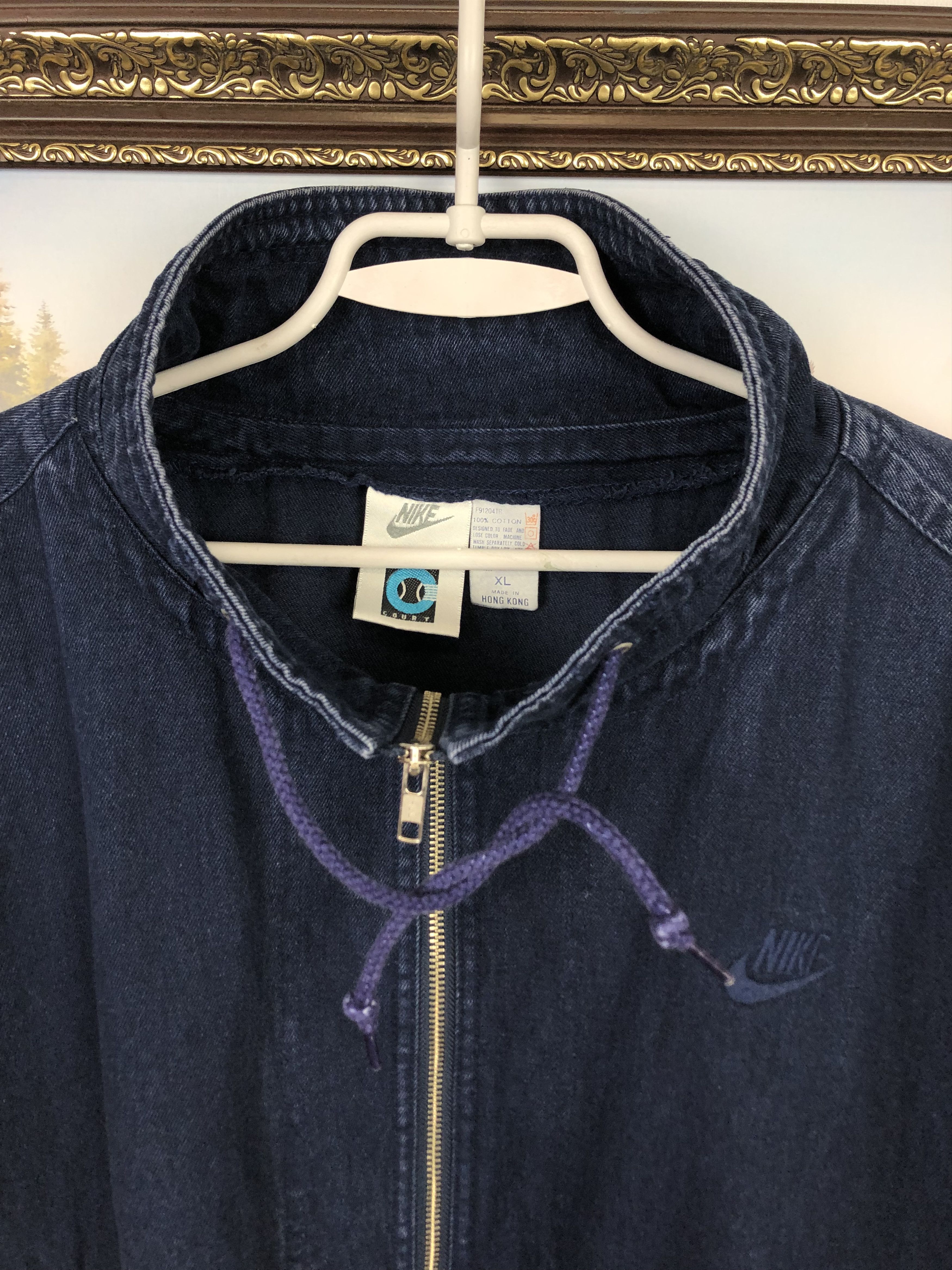 Nike Vintage Nike Court Denim Jean Jacket Acid Wash Agassi Size US XL / EU 56 / 4 - 4 Thumbnail