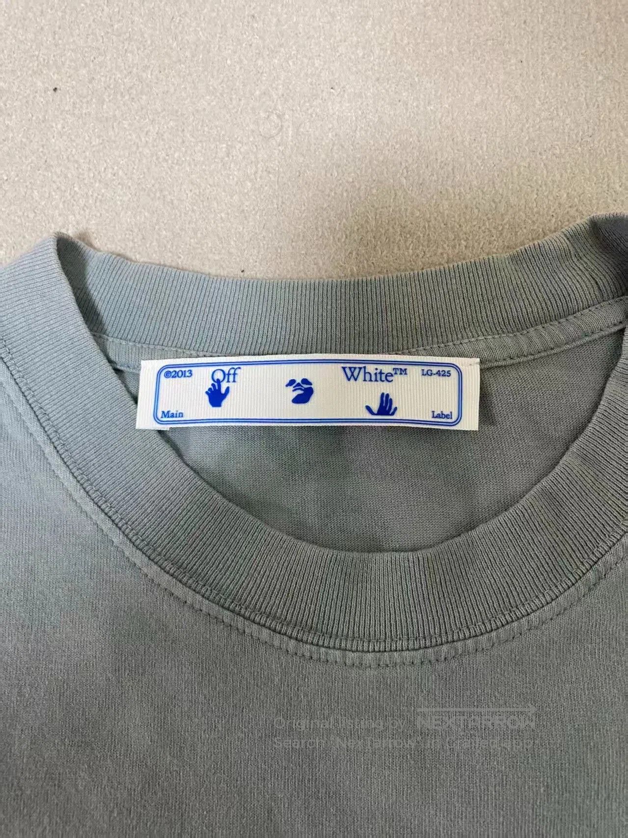 Off-White Off-White New Logo Distressed T-Shirt. Size US XL / EU 56 / 4 - 4 Thumbnail