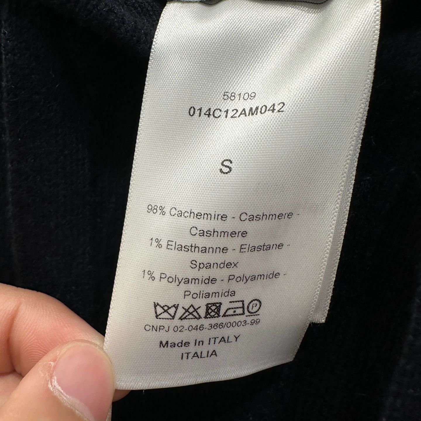 Christian Dior Monsieur Dior mar261 slogan letter cashmere cape S Size S / US 4 / IT 40 - 4 Thumbnail