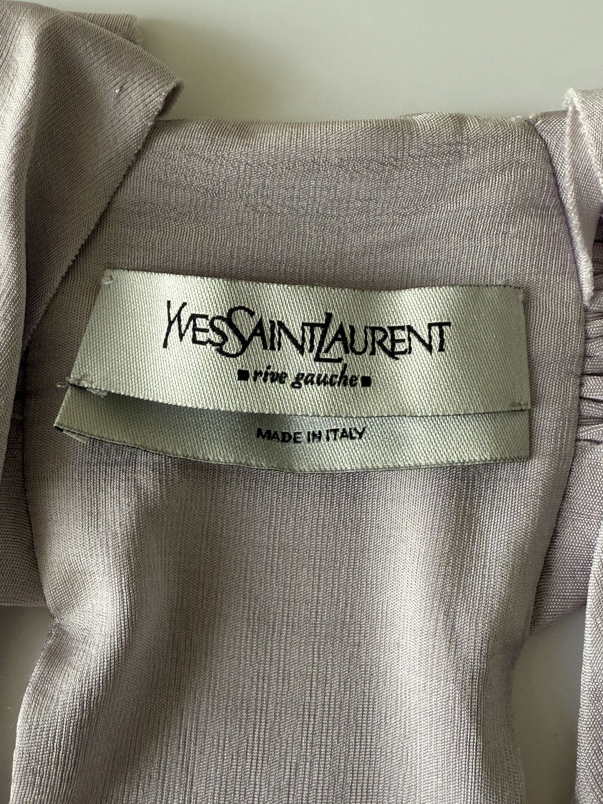Saint Laurent Paris Yves Saint Laurent by Tom Ford S/S 2003 Ruched Blouse Top Size M / US 6-8 / IT 42-44 - 7 Thumbnail