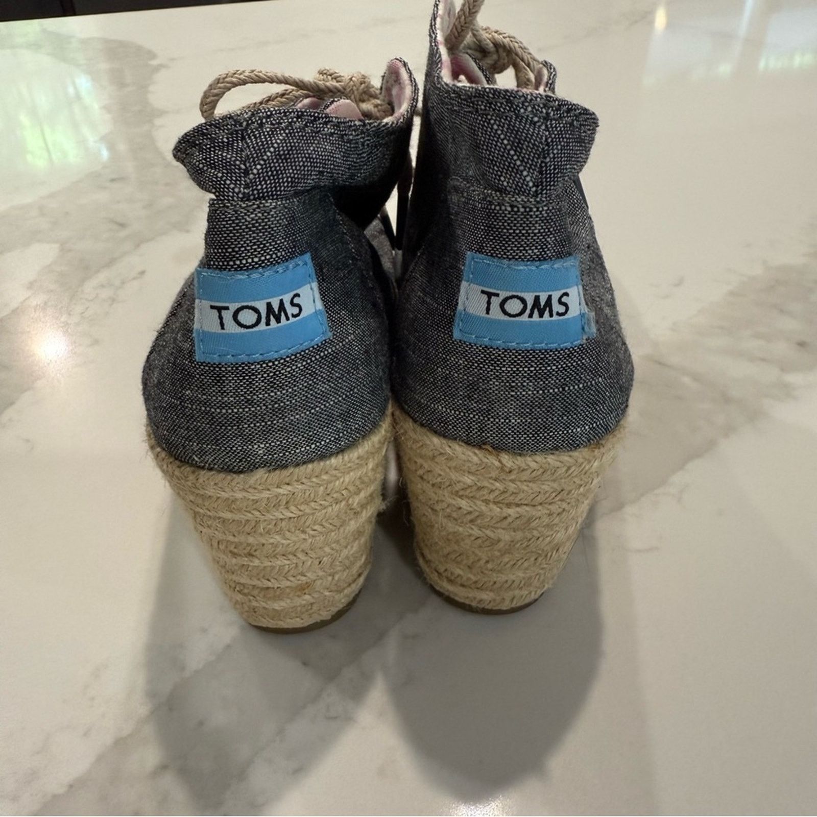 Toms Toms Desert LaceUp Espadrille Wedges Ankle Booties Womens 8 Size US 8 / IT 38 - 3 Thumbnail