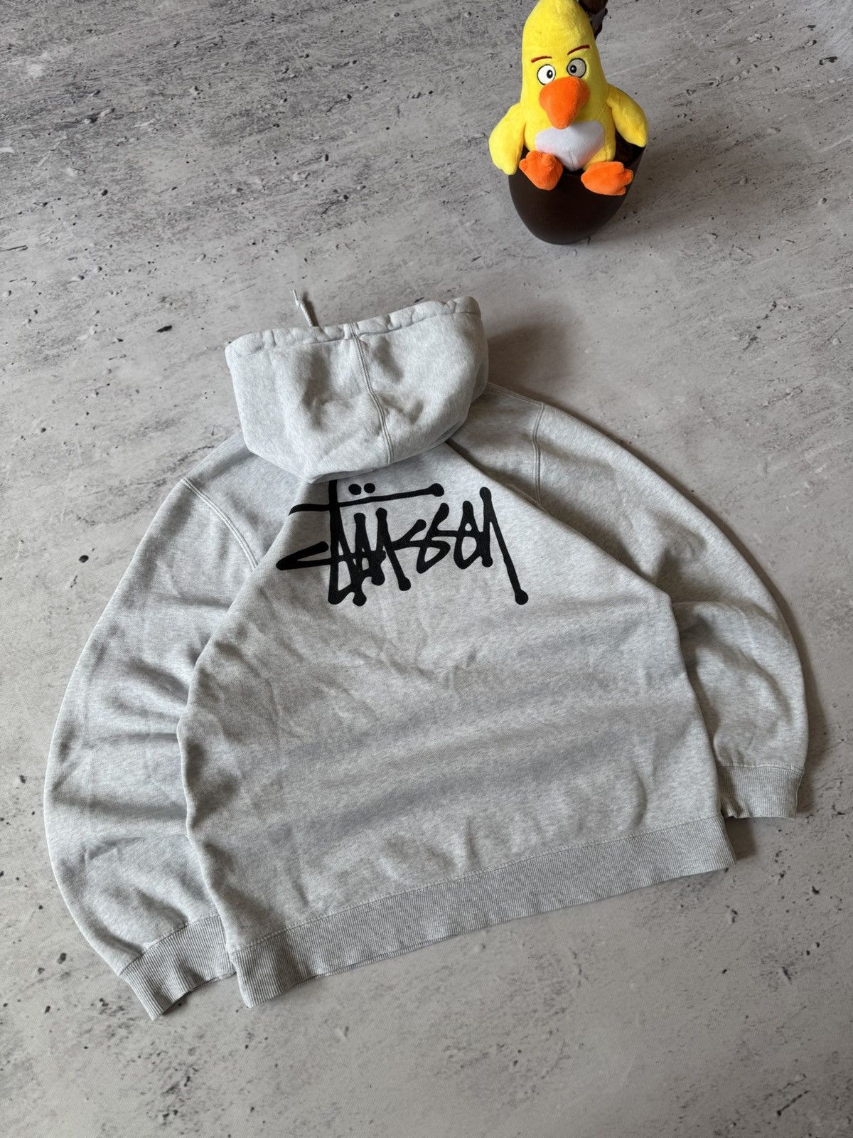 Stussy × Vintage STUSSY CENTER HUFT LOGO OVERSIZE BAGGY FIT HOODIE Size US M / EU 48-50 / 2 - 2 Thumbnail