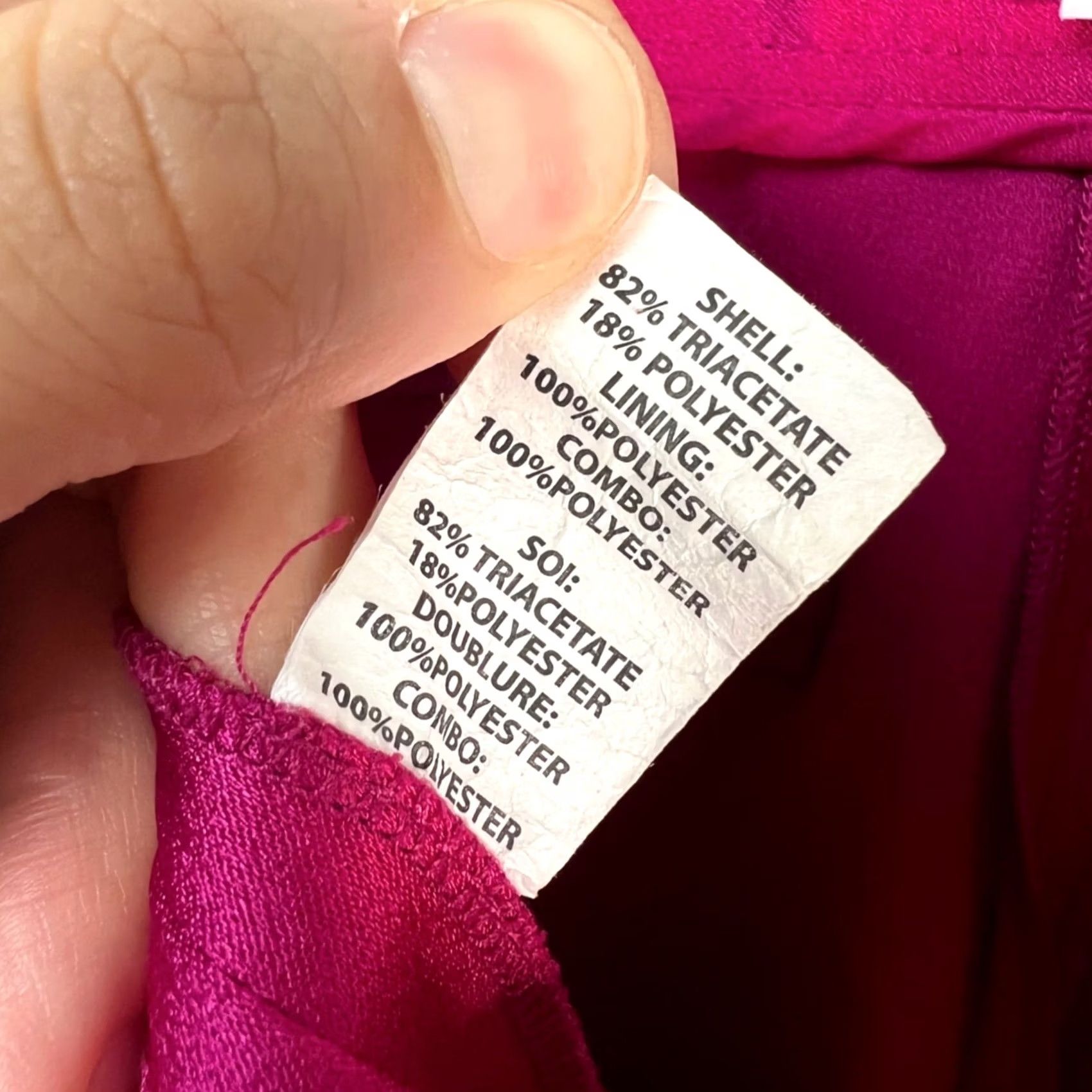 Ramy Brook Ramy Brook Pants Women 0 Fuchsia High-Waisted Wide-Leg Triacetate Satin Size 25" / US 0 / IT 36 - 4 Thumbnail