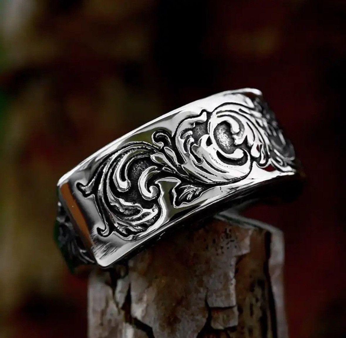 Jewelry Art Carve Ring (Size 7-13 ) Size ONE SIZE - 1 Thumbnail