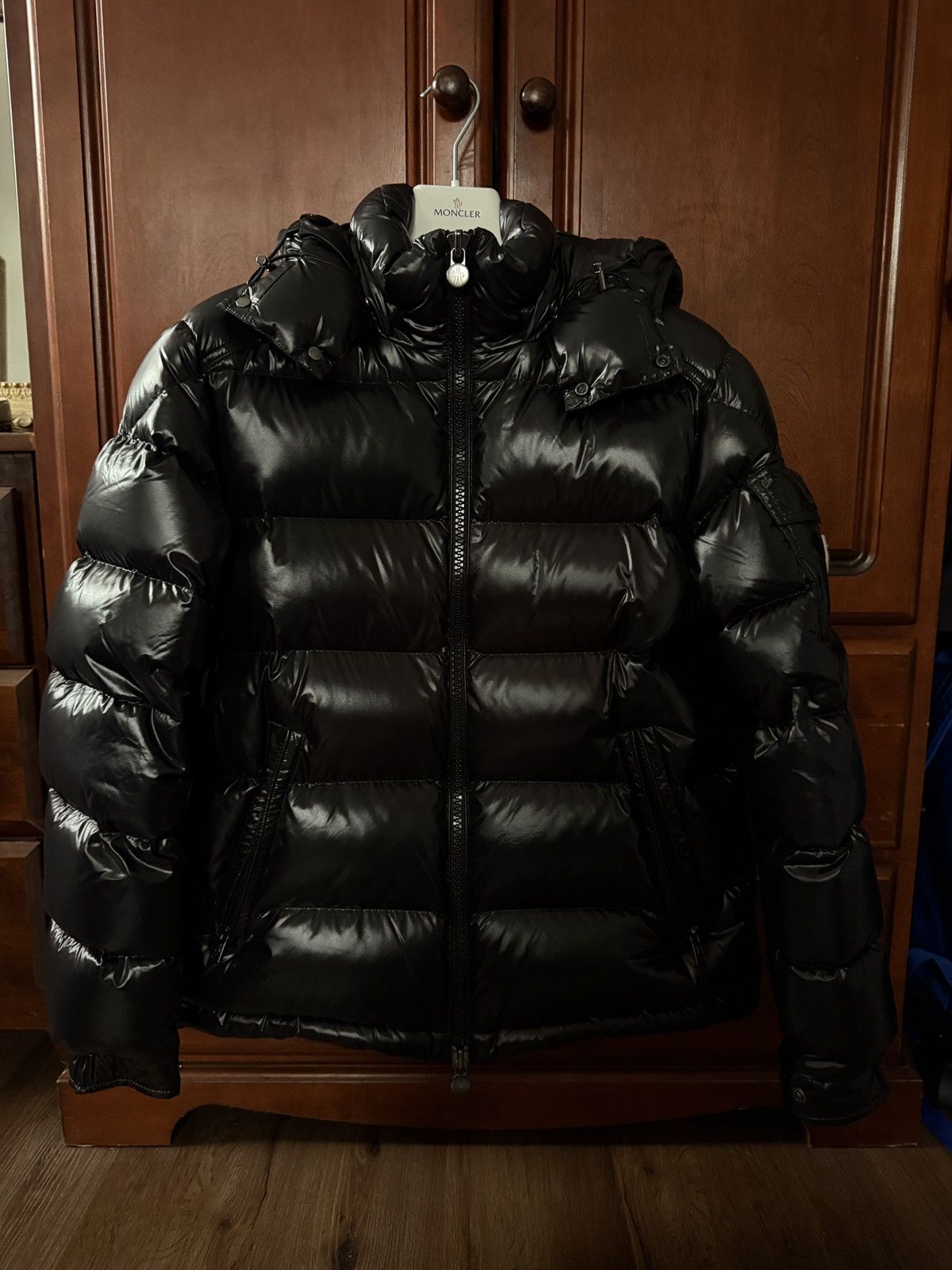 Moncler Moncler Black Maya Down Jacket Size US M / EU 48-50 / 2 - 1 Thumbnail
