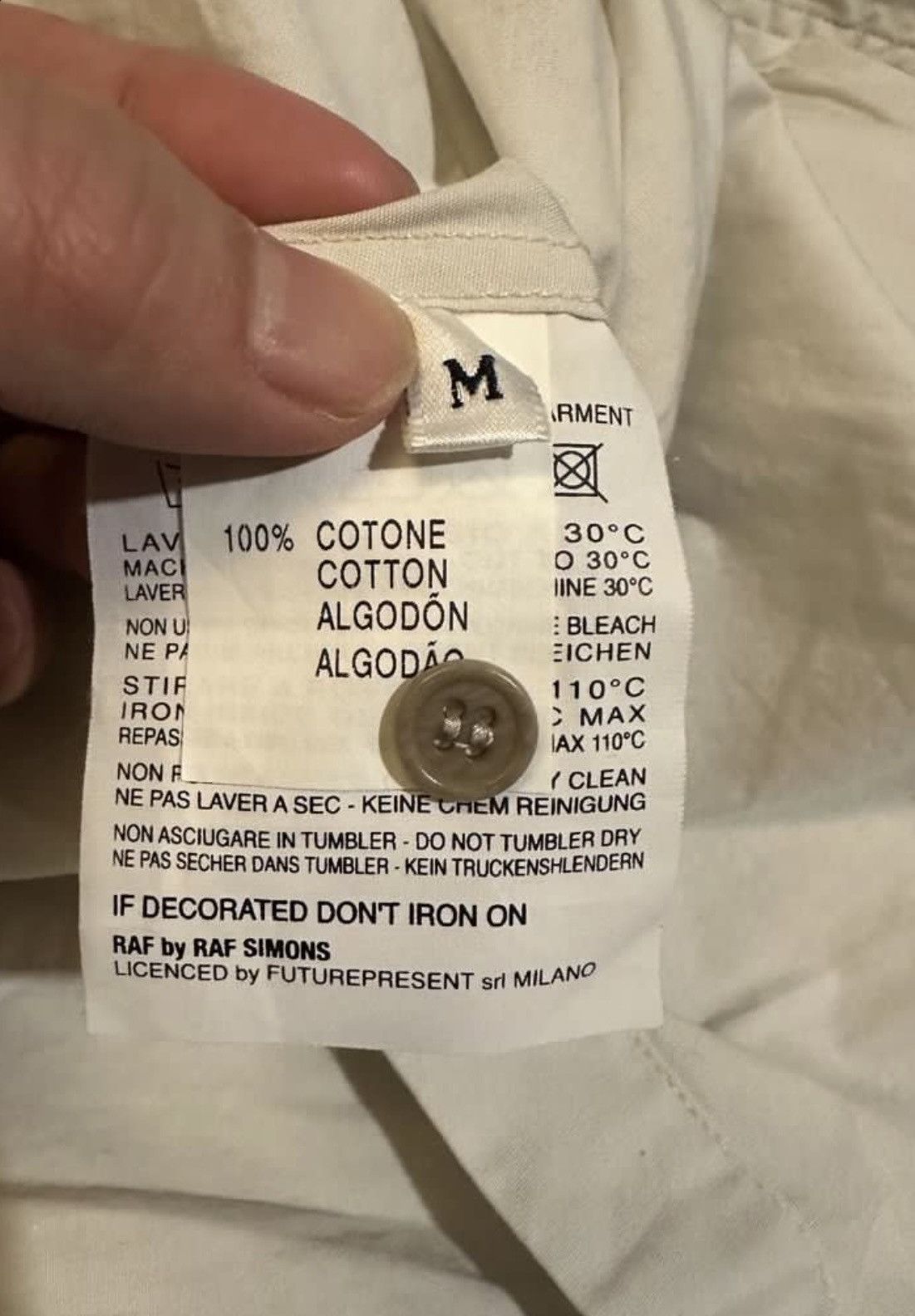 Raf Simons Vintage RAF, by Raf Simons white shirt Size US M / EU 48-50 / 2 - 8 Thumbnail