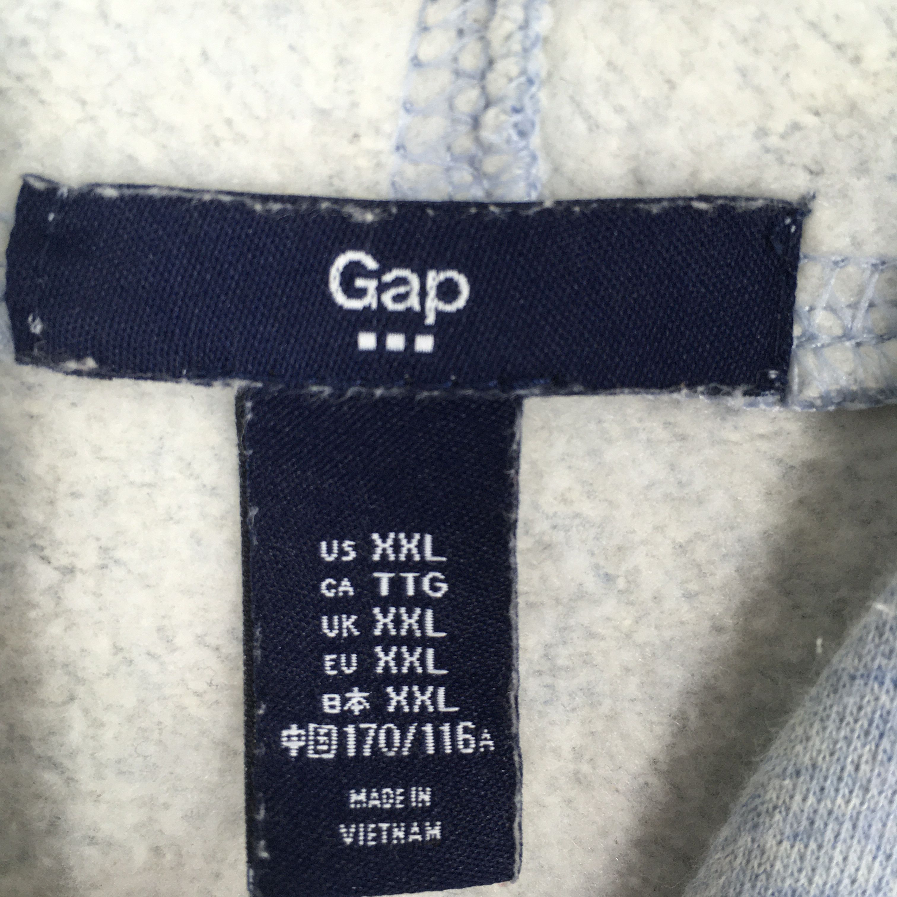 Gap Vintage Gap Jeans Usa Hoodie Blue Sweatshirt 2XLarge Size US XXL / EU 58 / 5 - 5 Thumbnail