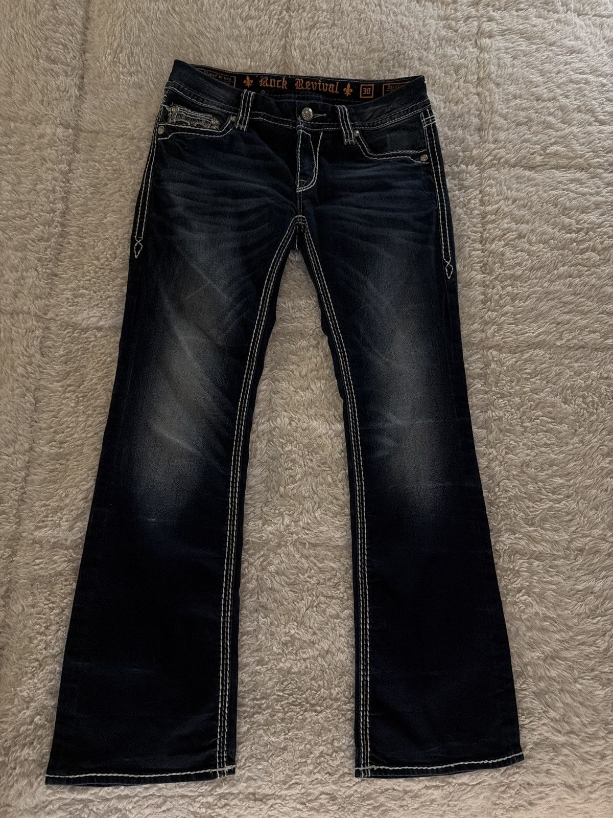 Rock Revival rock revival jeans with pink accents Size 30" / US 8 / IT 44 - 2 Thumbnail