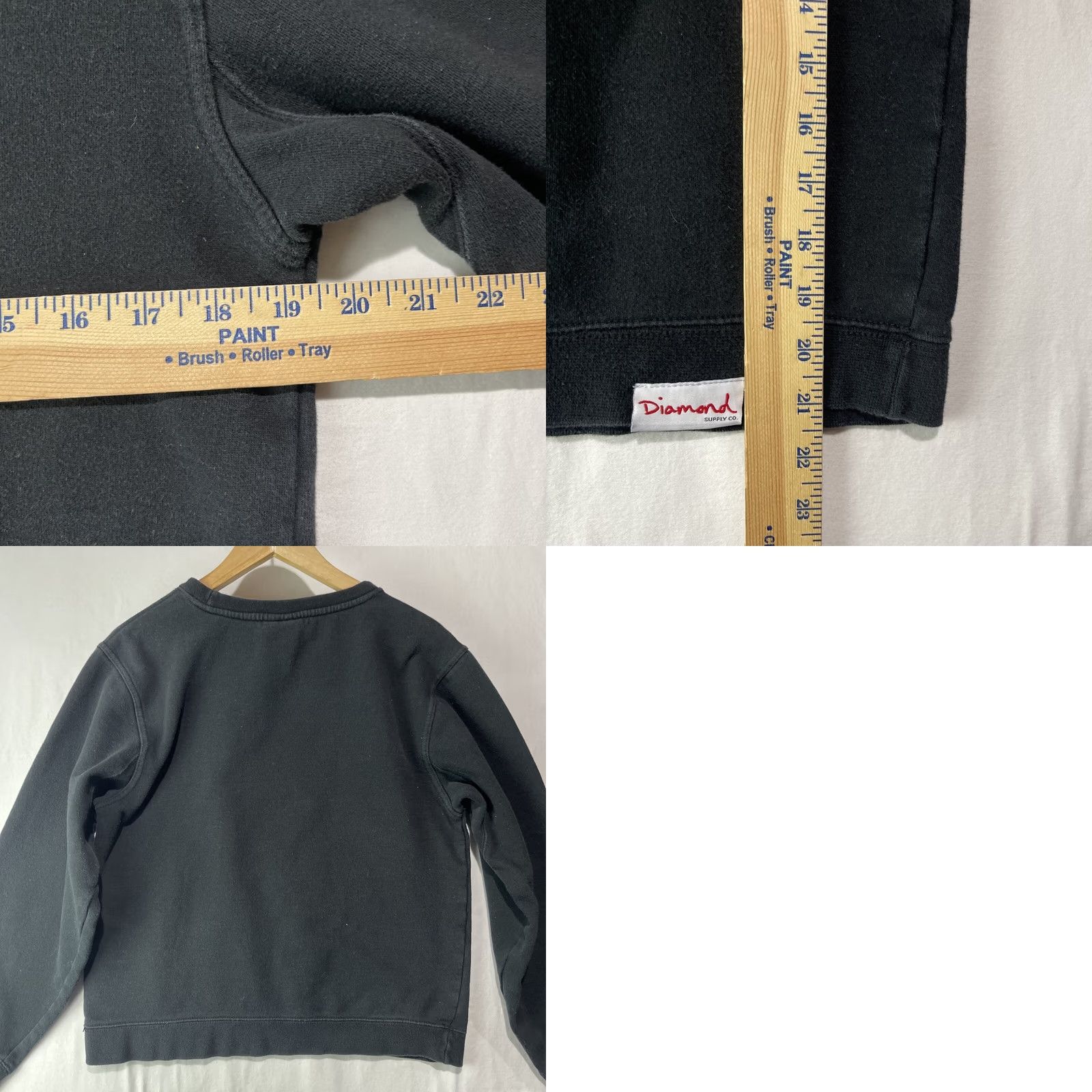Diamond Supply Co. Diamond Supply Co Sweatshirt Womens Medium Diamant Paris Pullover Crew Black Cotton Blend Fleece Logo Beach Sports Winter Fall Spring Kid? Size M / US 6-8 / IT 42-44 - 8 Thumbnail