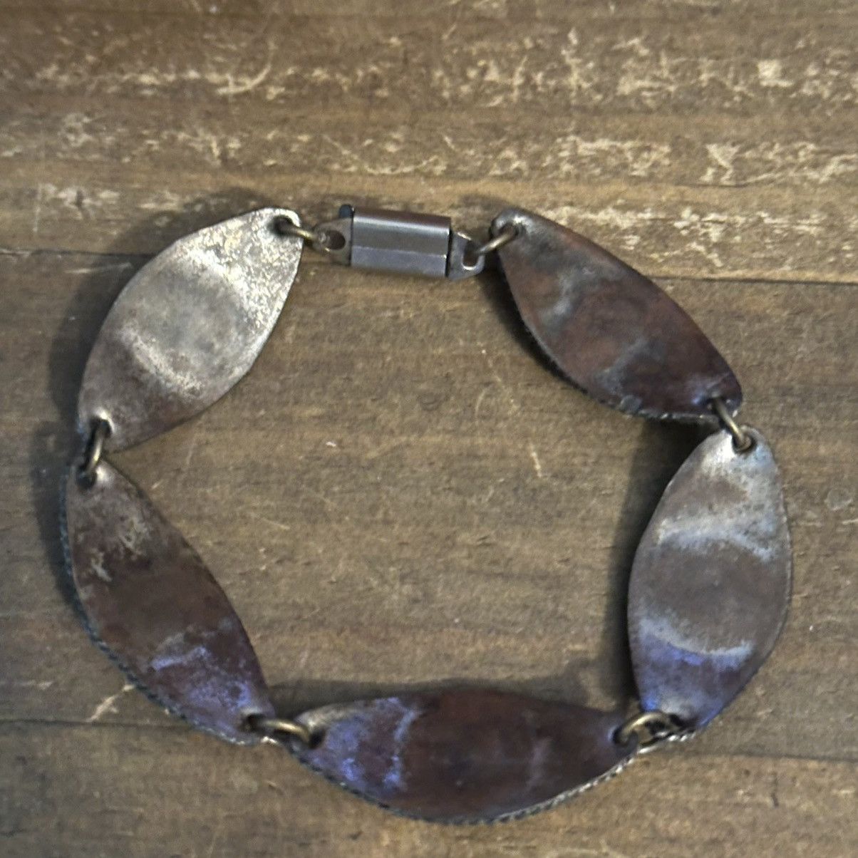 Vintage Vintage antique gold turquoise evil eye link chain bracelet Size ONE SIZE - 6 Thumbnail